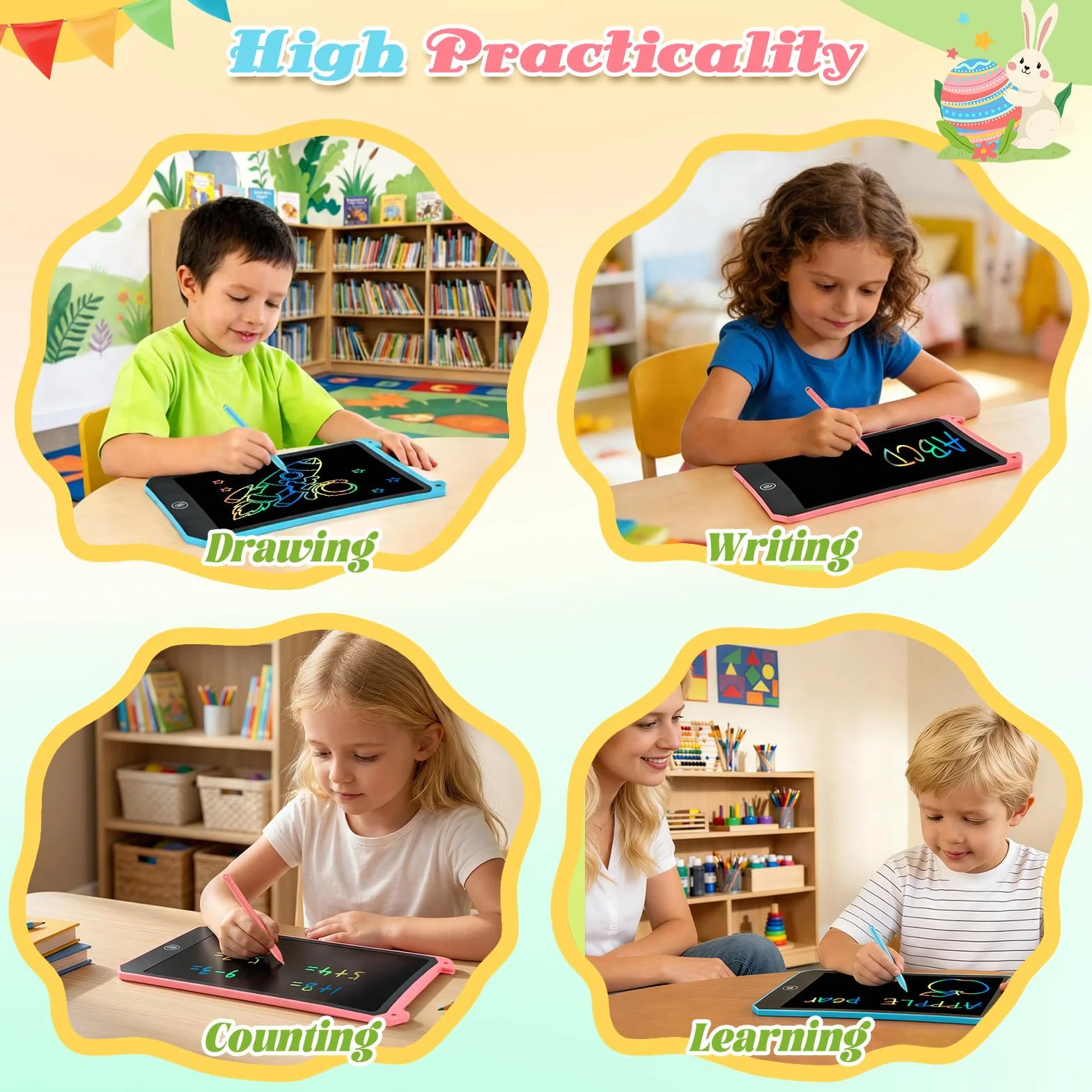 Tablet LCD do pisania 8.5'' dla dzieci Magiczna tabliczka graficzna zabawka dla dziewczynek 2-6 lat