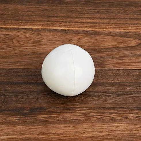 3 szt. Piłki do żonglowania PU Leather Soft Juggling Learning Ball dla początkujących Profesjonaliści Dzieci Dorośli Nauka sztuki żonglowania dla dorosłych i dzieci (biała)