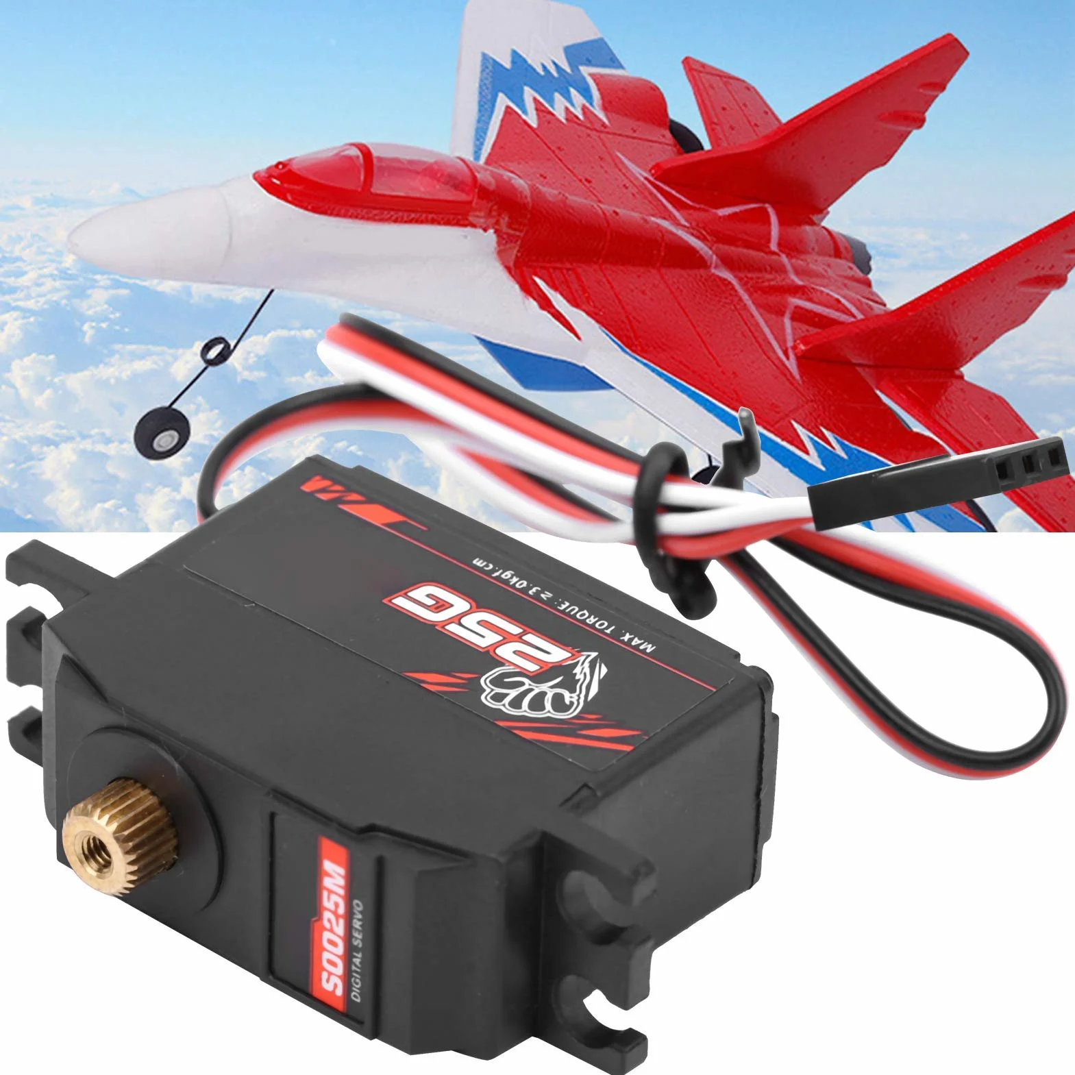 VGEBY Servo Digital S0025M 25g metalowy zębatka cyfrowa do modeli RC 1/12