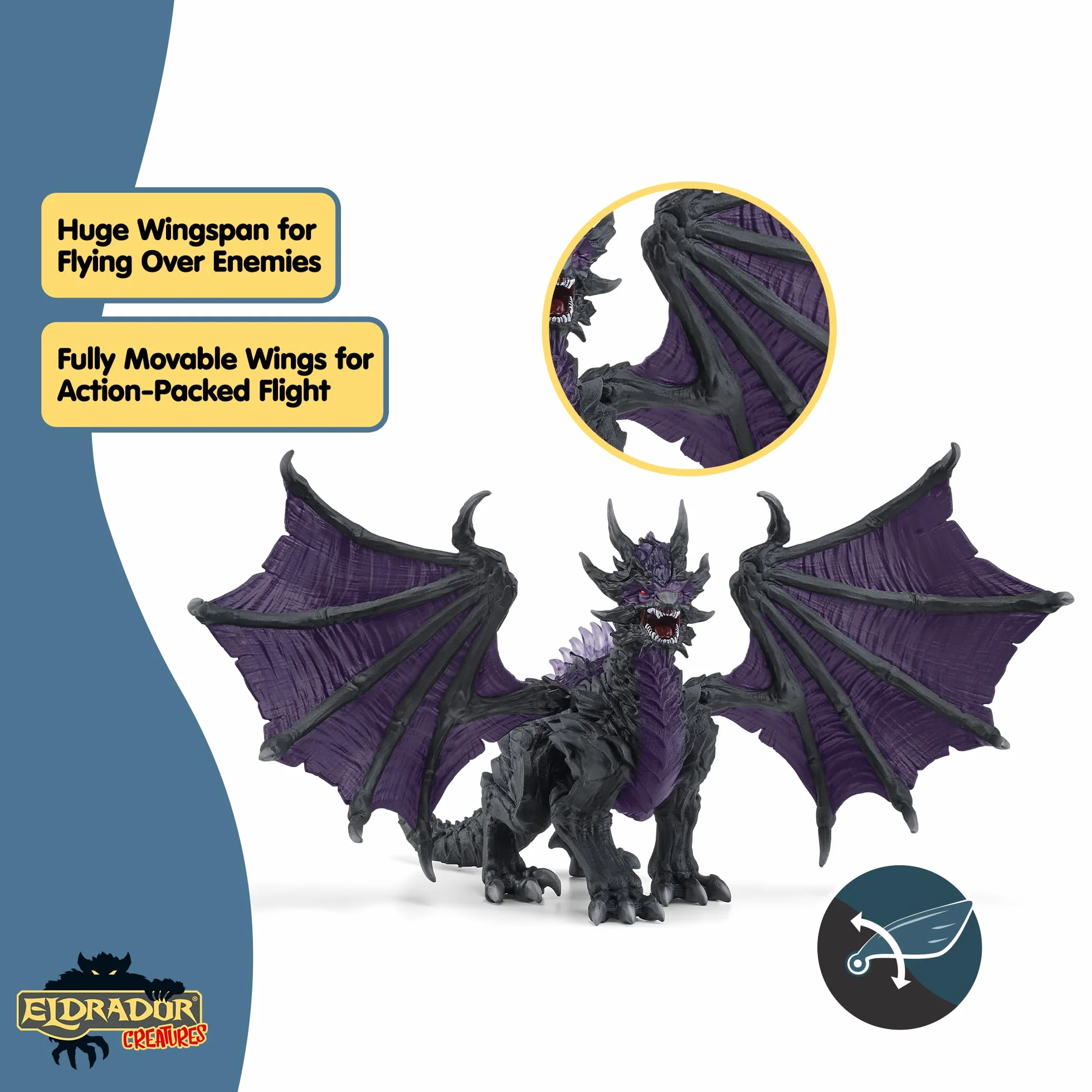 schleich 70152 Smok z Cienia , od 7 lat, ELDRADOR CREATURES - figurka, 19 x 22 x 13 cm