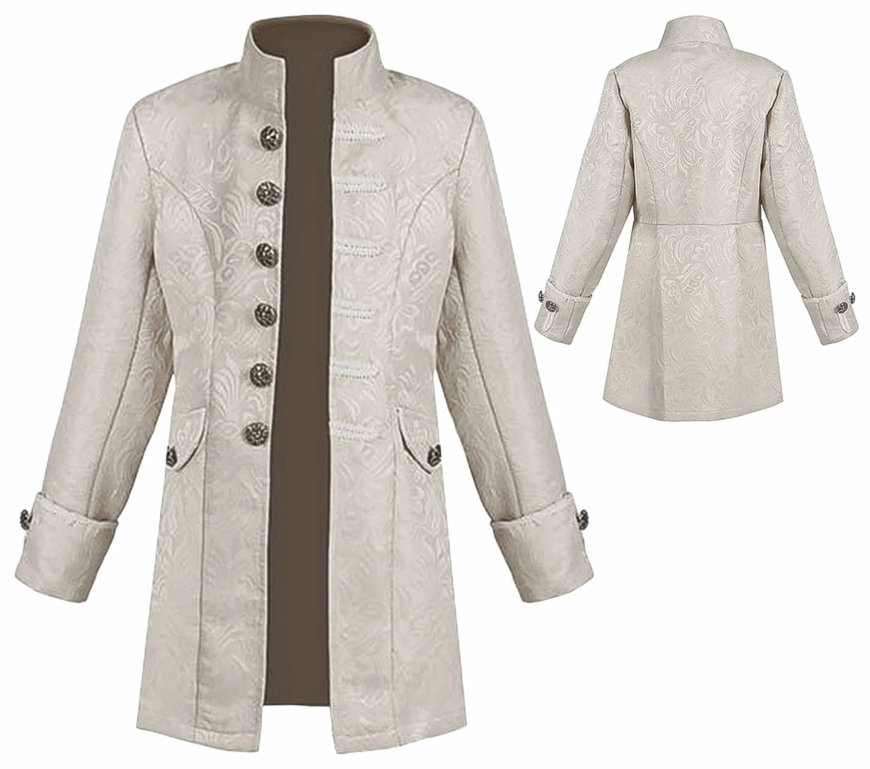 AIEOE - Chłopiec steampunk płaszcz dla dzieci, średniowieczny, gotycki, renesansowy, wiktoriański, pirat, wiking, kostium na karnawał, partyt, Cosplay, długie rękawy, vintage, kurtka dla chłopców -