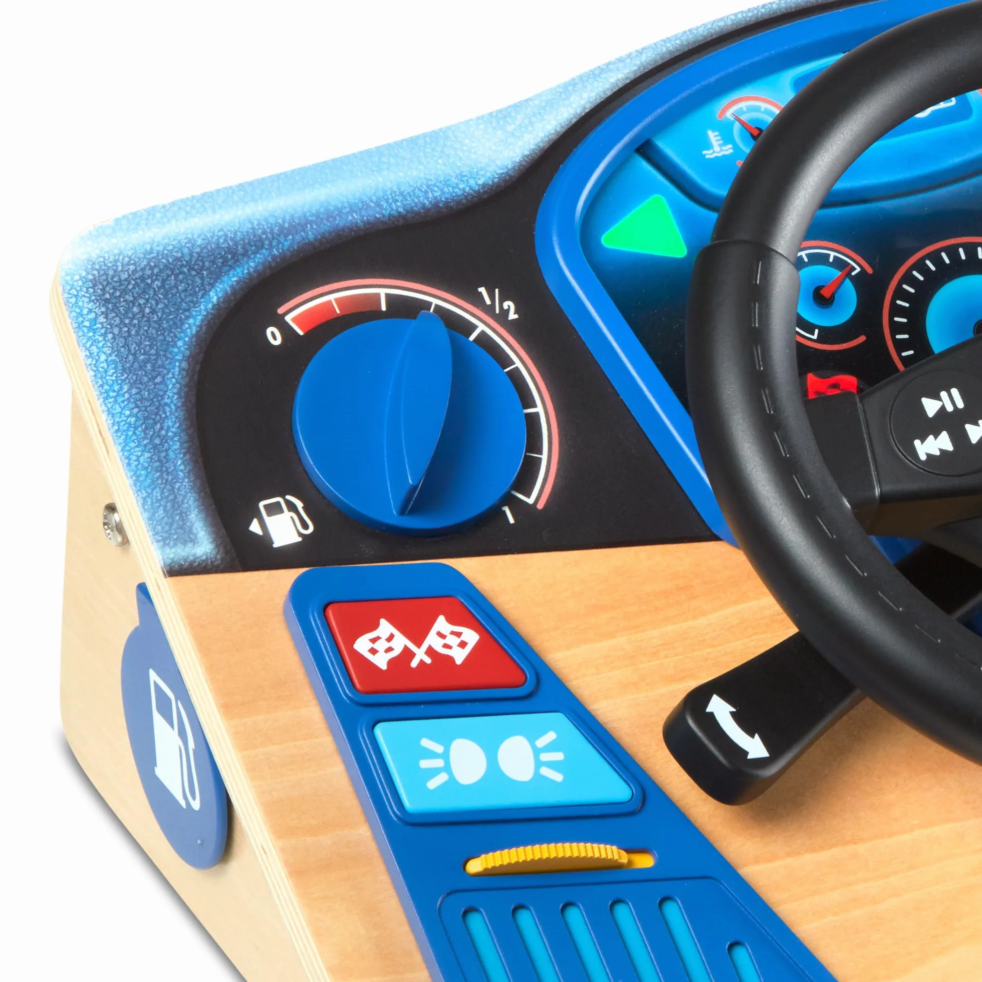 Melissa & Doug Vroom & Zoom – drewniana deska rozdzielcza Zabawa imaginacyjna 3+ Prezent dla chłopca lub dziewczynki
