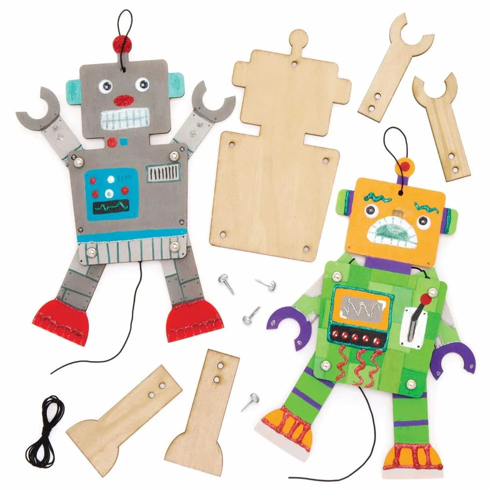 Robot drewniane laleczki (4 sztuki)