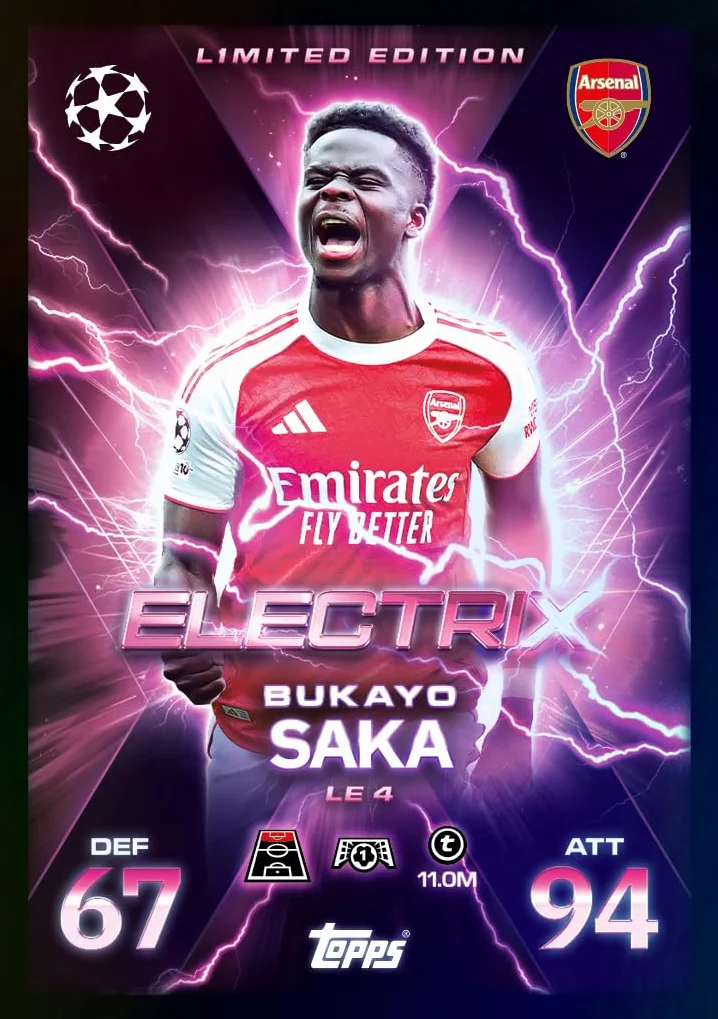 Topps UCC Match Attax Extra 2026 - Mega Multipack - zawiera 48 kart oraz 3 losowe karty Electrix LE i jedną losową kartę Facsimile Pro-View Signature Style.