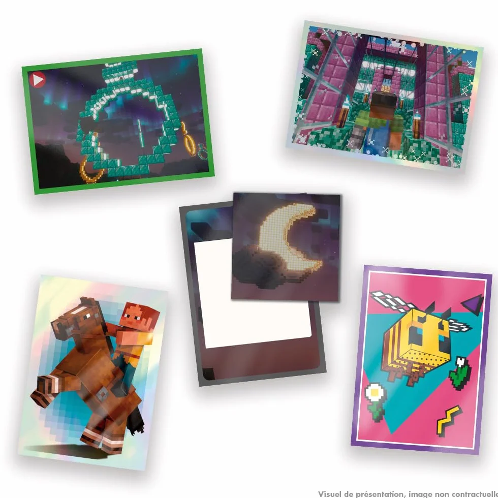 Panini Minecraft 3 Stickers 15eme Pudełko urodzinowe 36 kieszeni