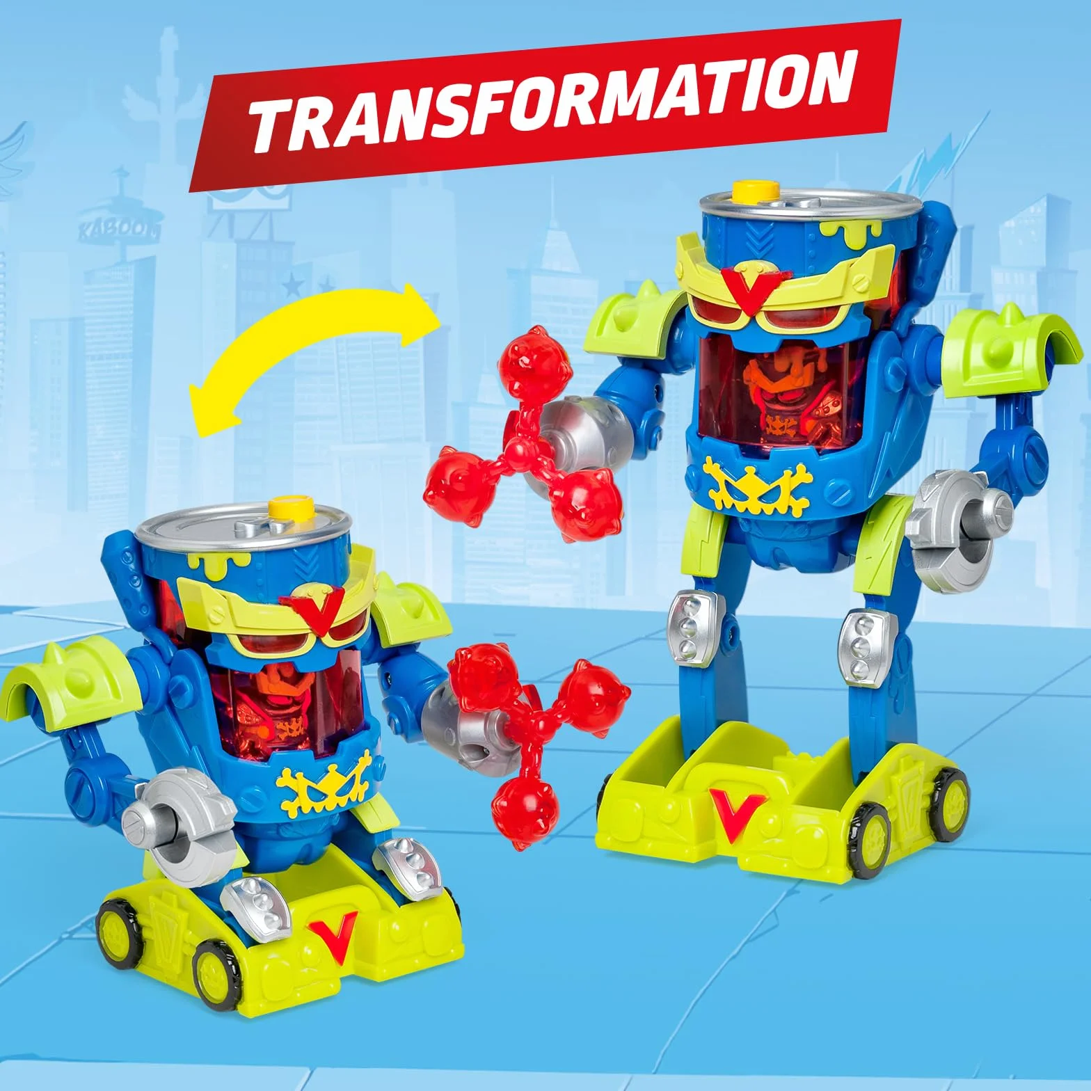 SUPERTHINGS - Ultra Striker Mr. King. Mr. King Ultra Striker Robot z serialu SuperThings Kazoom Power". Zawiera 1 Ultra Striker Robot, 1 Mr. King Exclusive
