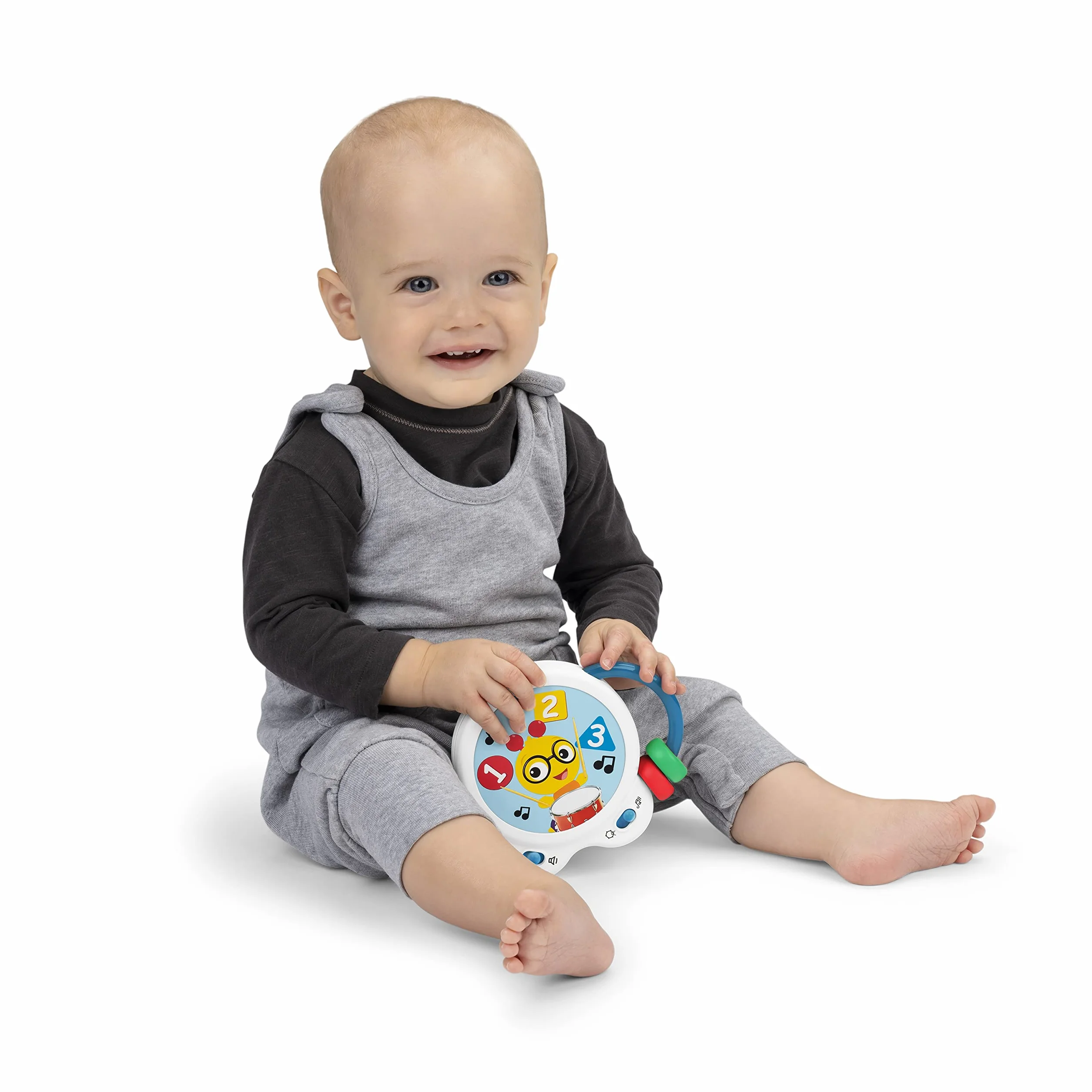 Baby Einstein Tiny Bęben muzyczny, zabawka, wiek 3+ miesięcy, Bead Chaser