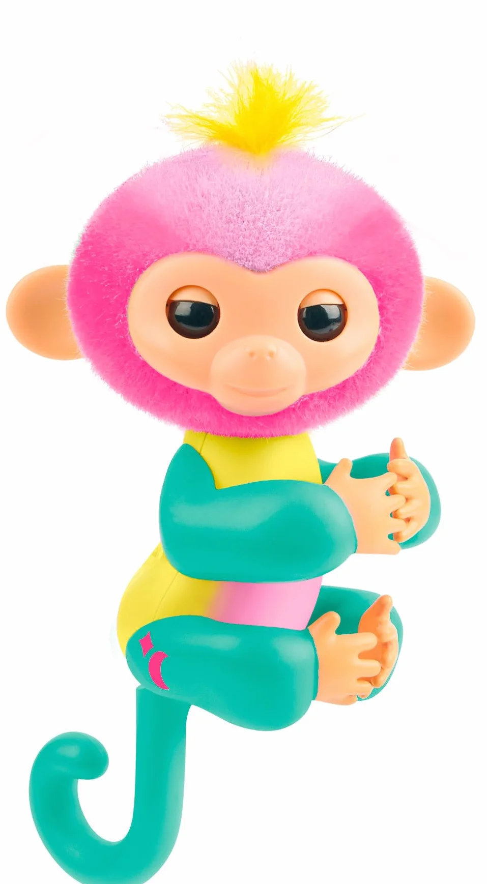 Lansay - Fingerlings – Magic Moods Jade – zawieszka Klara na palcach – jego serce świeci w zależności od nastroju – komunikuje się z 70 tonami i reakcjami – baterie w zestawie – interaktywny