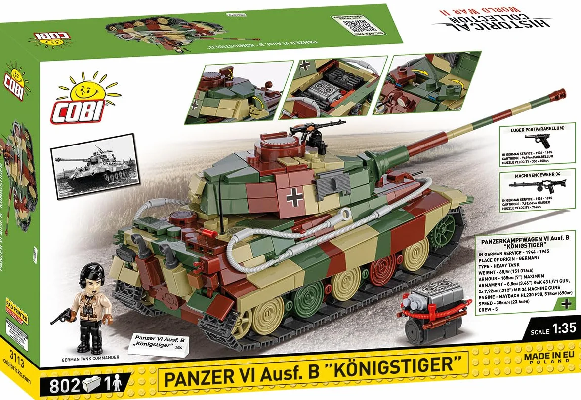COBI -3113 Panzer Vi Konigstiger (Tiger II)