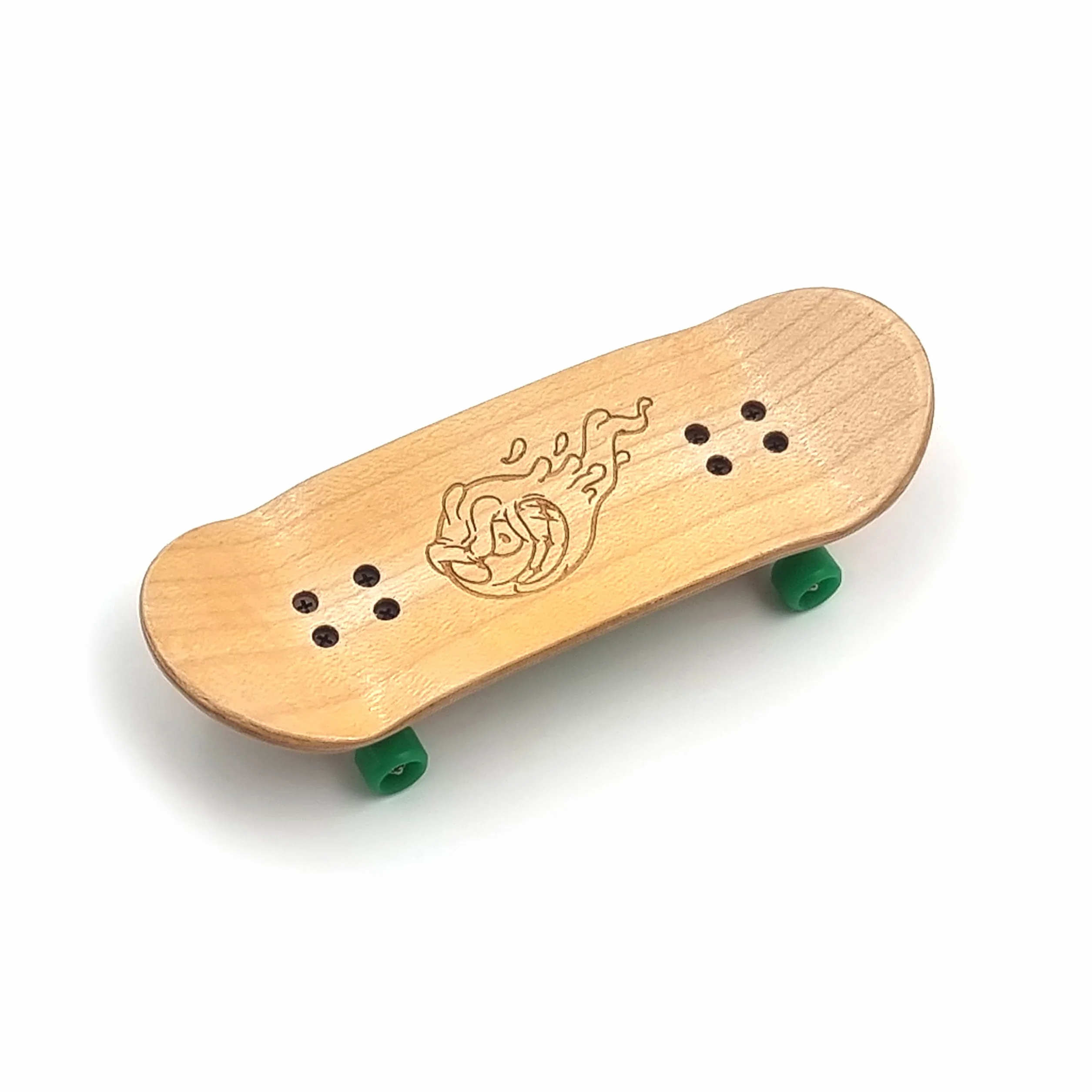 SPITBOARDS 34 mm x 96 mm Pro Fingerboard Set-Up (Complete) | Real Wood Deck | Pro Trucks with Lock-Nuts and Pro Bushings | poliuretanowe kółka Pro Wheels with Bearings | Round Emblemat (wersja