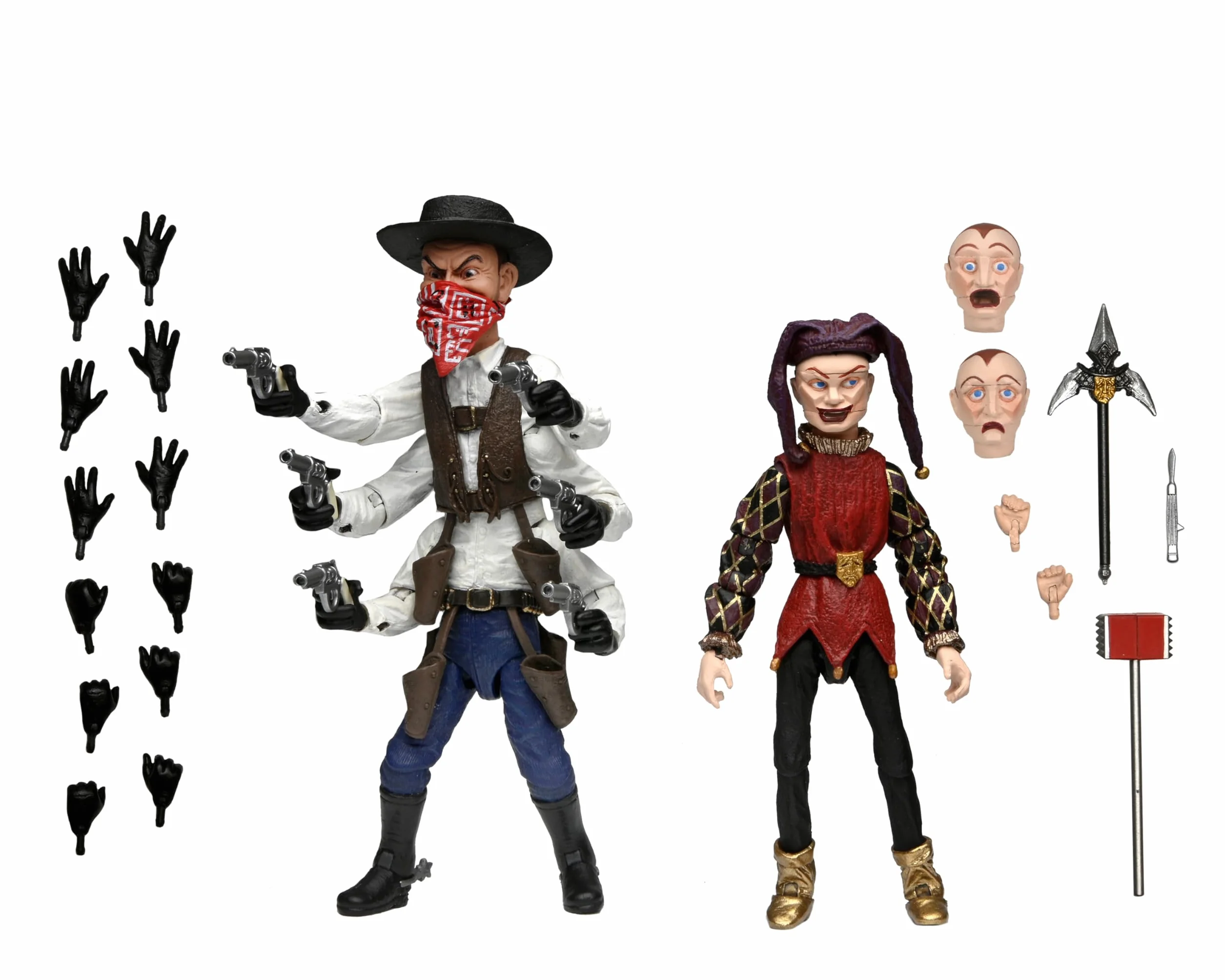 Neca - Puppet Master - Ultimate Six-Shooter & Jester 2 Pk 7In Af