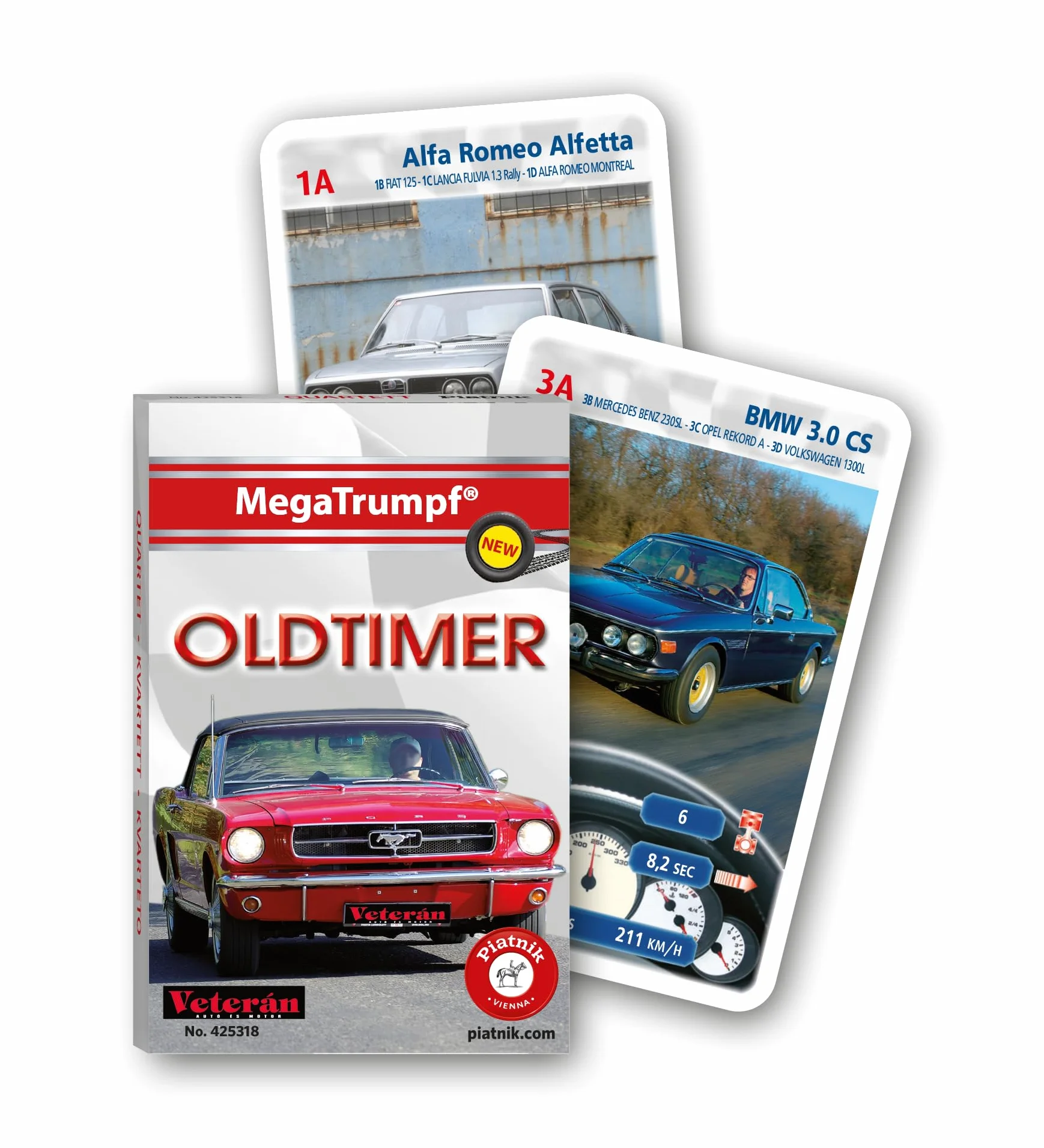 Piatnik Mega Trumpf - Oldtimer Quartet Game
