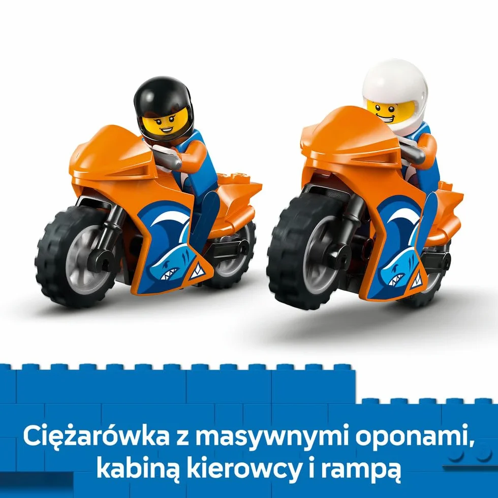 LEGO City Laweta dla motocykli 60491 klocki dla dzieci z minifigurkami