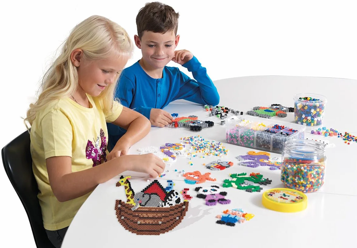 Hama Perlen 205-67 woreczek z ok. 6000 kolorowych koralików midi o srednicy 5 mm w jednolitym kolorze, kreatywna zabawa dla mlodszych i starszych.