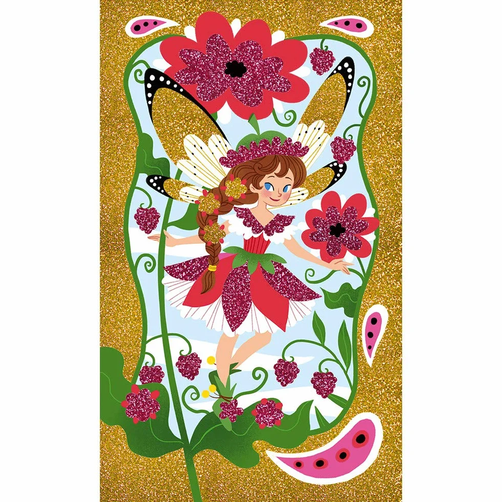 Janod - From 4 years old - Creative Kit - Fairy Glitter - Les Ateliers du Calme - Creative Leisure - Dexterity and Concentration - J07806