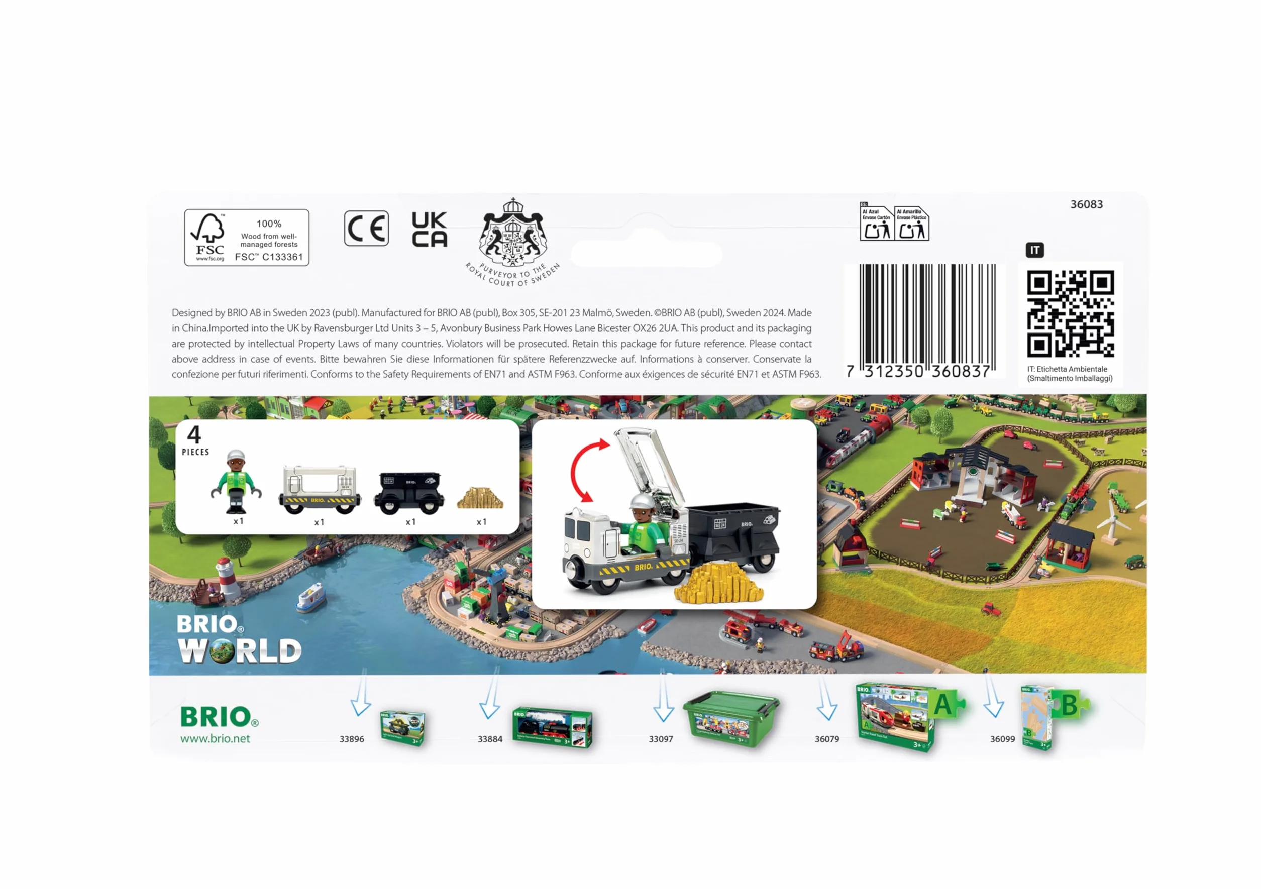 BRIO World – 36083 Sondereditionszug 2024 | Zugset-Zubehör, Spielzeugeisenbahn für Kinder ab 3 Jahren