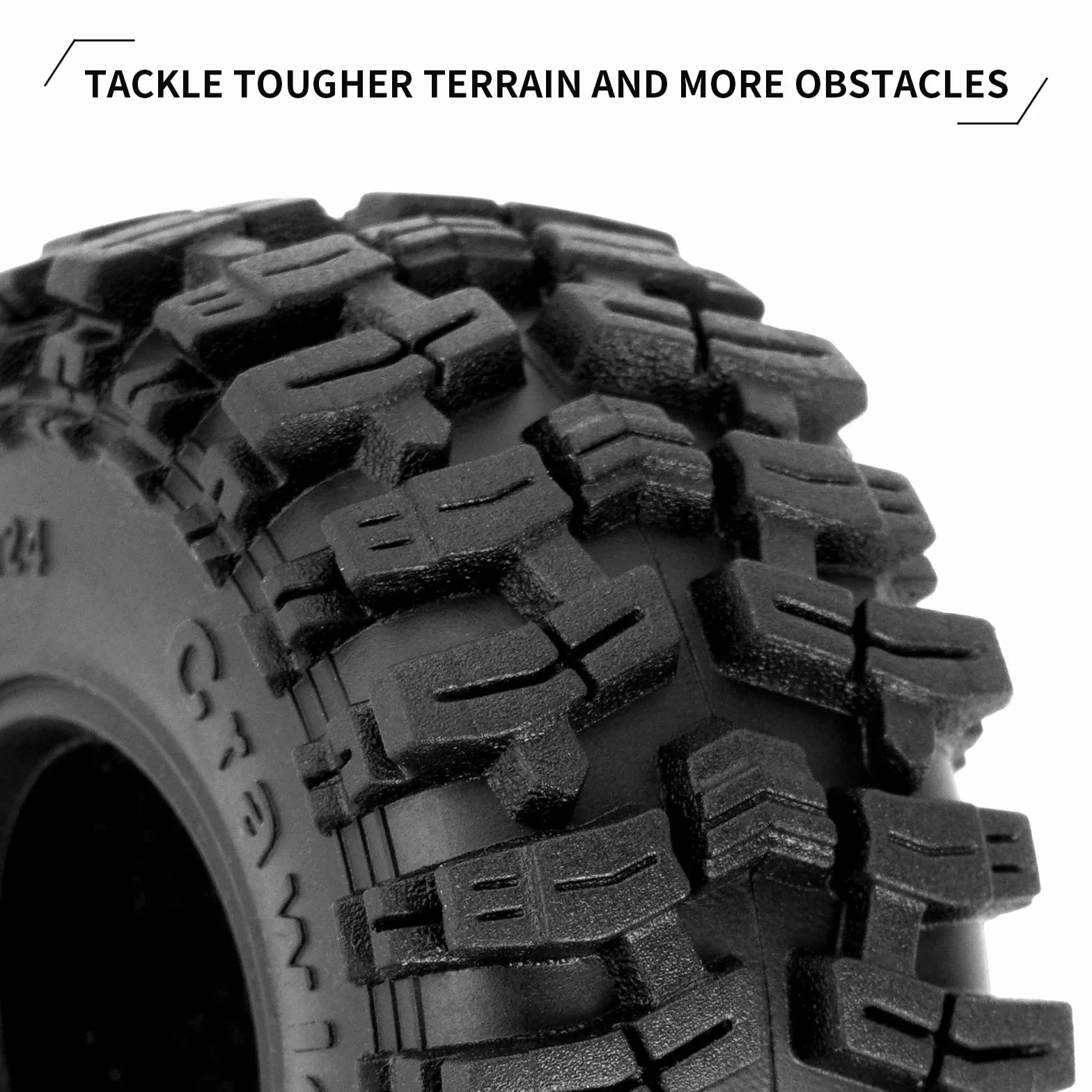 INJORA 1.0 Opony Koło- 58 * 24 mm Bagno Opony S5 do SCX24 AX24 TRX4M FCX24 1/24 1/18 RC Crawler Pojazd