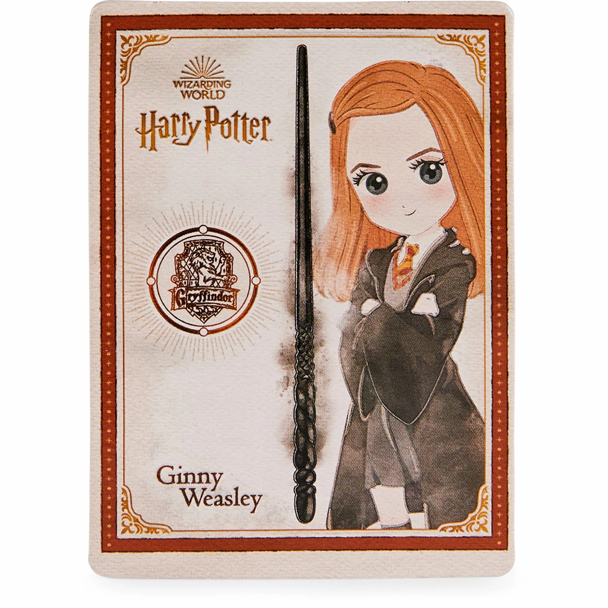 Official Wizarding World, Authentic 12-Inch Spellbinding Ginny Weasley Wand with Collectible Spell Card, Kids’ Harry Potter Fancy Dress Role Play Toys for Ages 6 and up