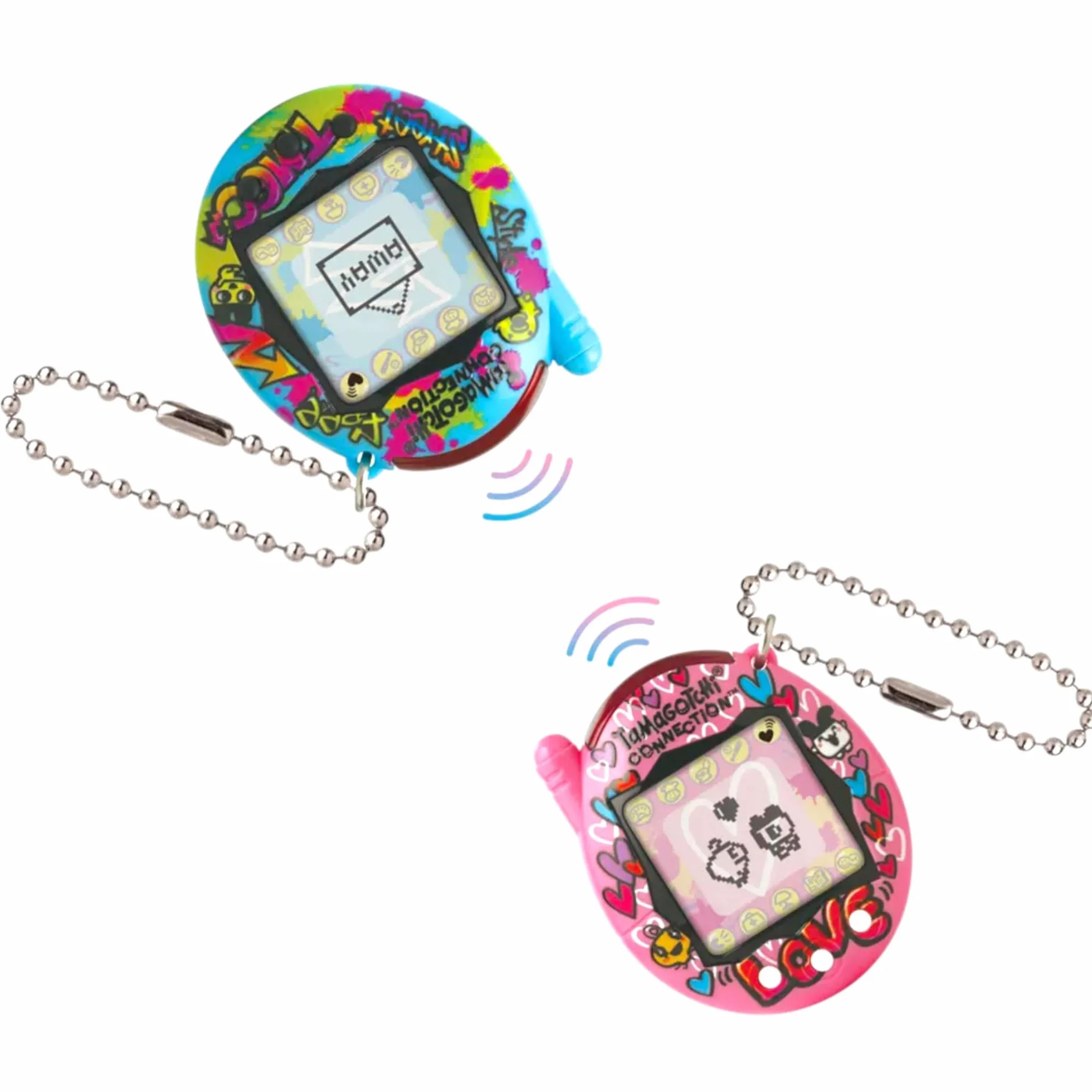 TAMAGOTCHI CONNECTION TRUE FRIENDS - BLUE GRAFFITTI & PINK GRAFFITTI
