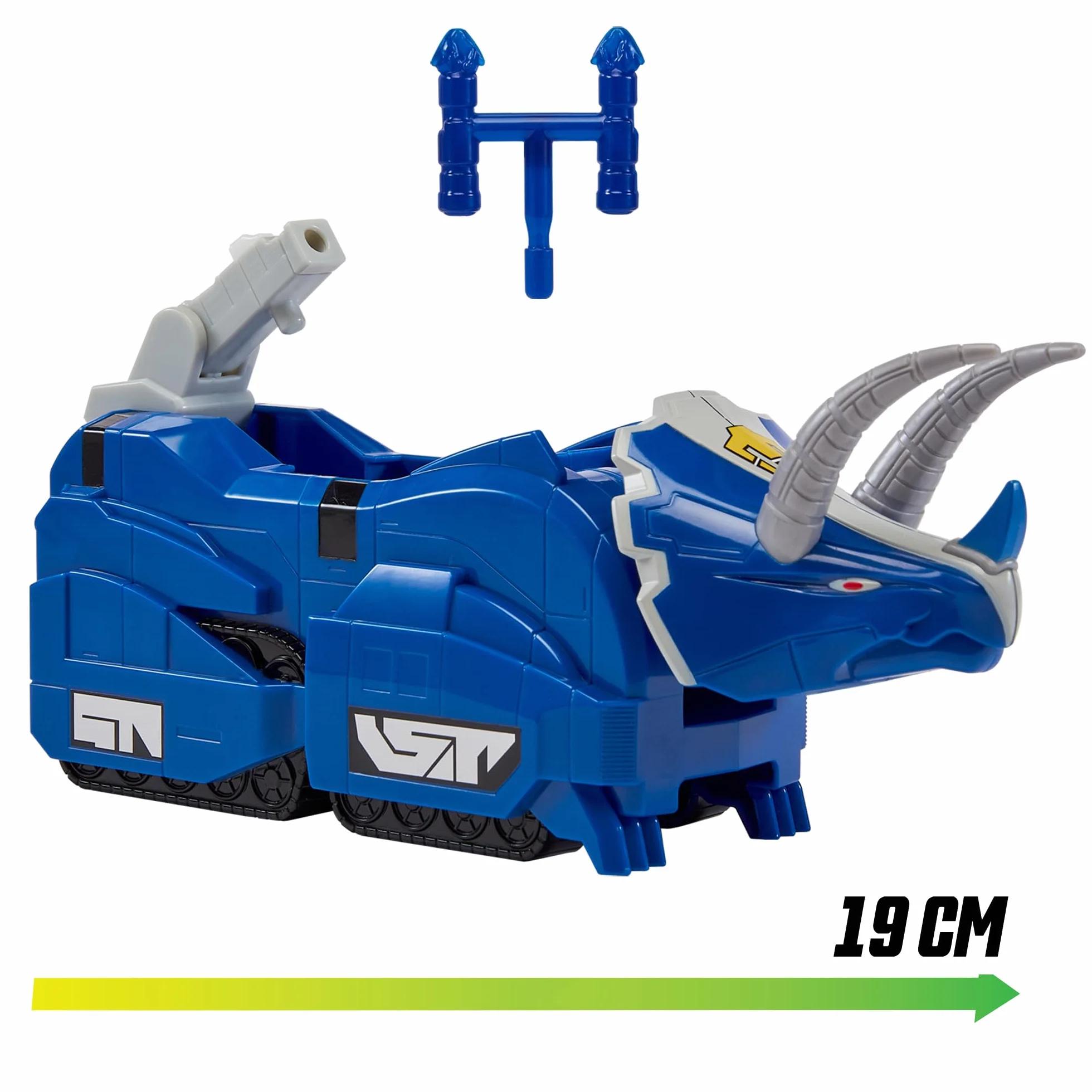 Power Rangers - Kolekcja Megazord, przegubowe Zords, Figurka, 20 cm, model Triceratops Dinozord, dla dzieci od 4 lat, PWG051