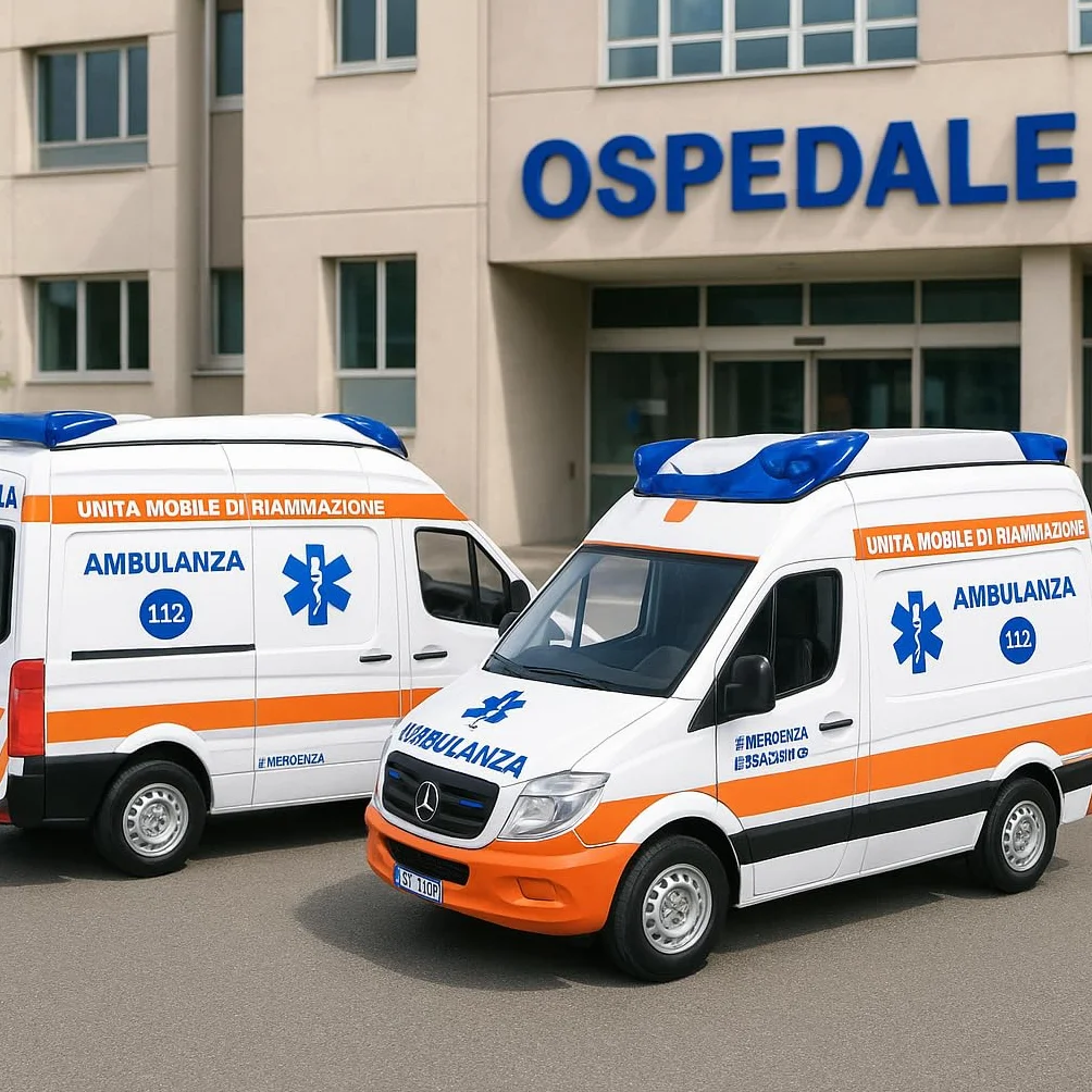 PLAYJOCS GT-8177 Włoski karetka metalowy samochód zabawka dla dzieci i kolekcjonerów.