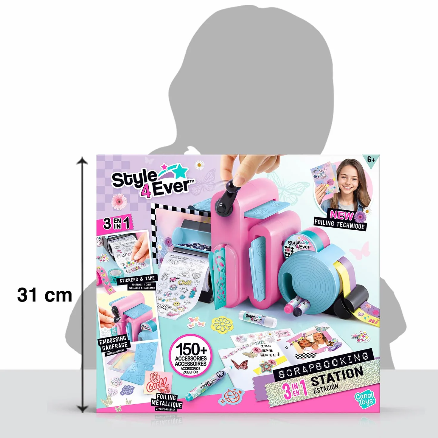 Canal Toys Studio scrapbookingu 3 w 1 150+ akcesoriów do majsterkowania od 6 lat