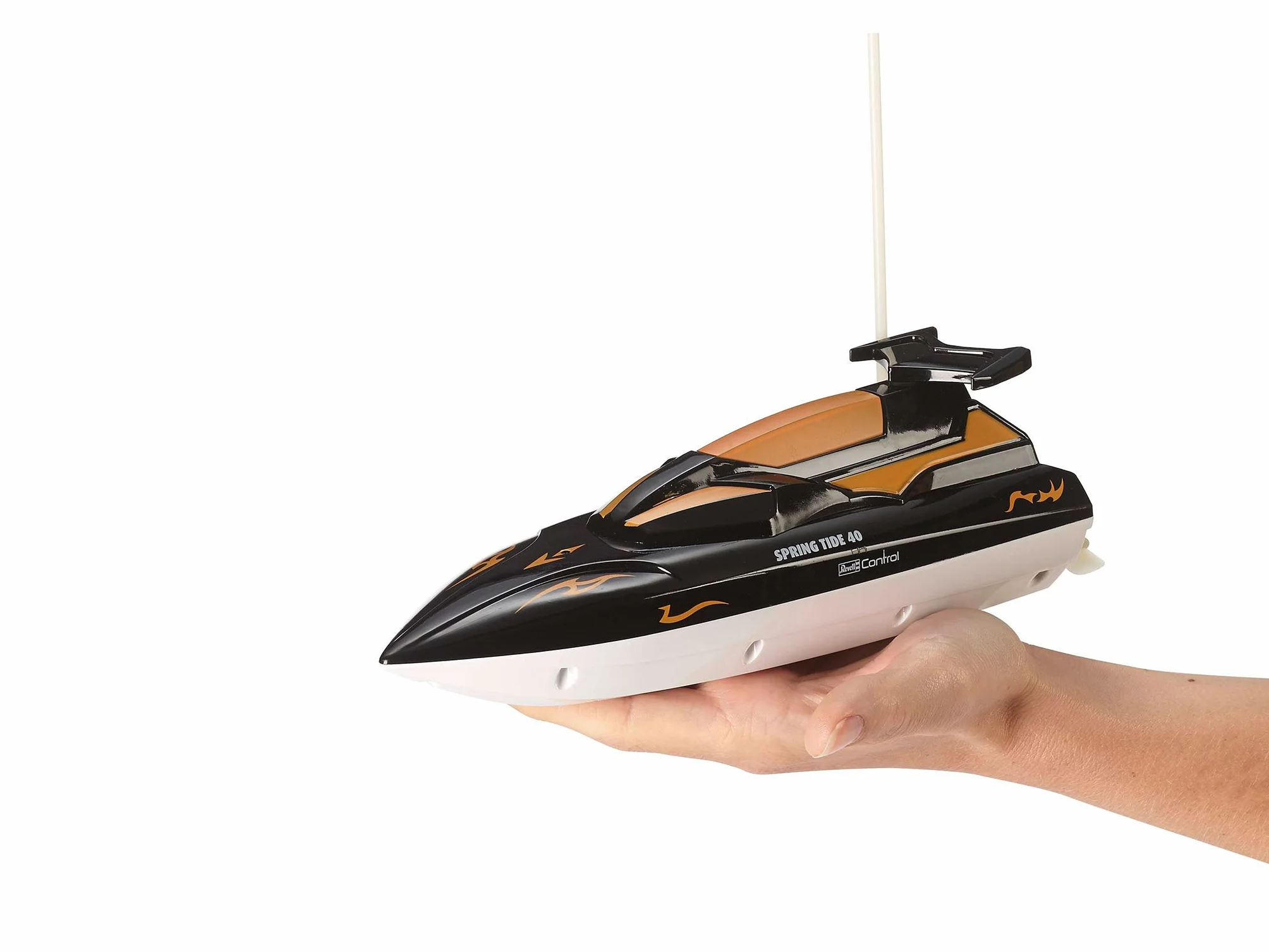 Revell Sterowanie Spring Tide Zdalnie sterowana łódź RC 24136 dla dzieci i dorosłych od 8 lat z akumulatorem litowo-jonowym