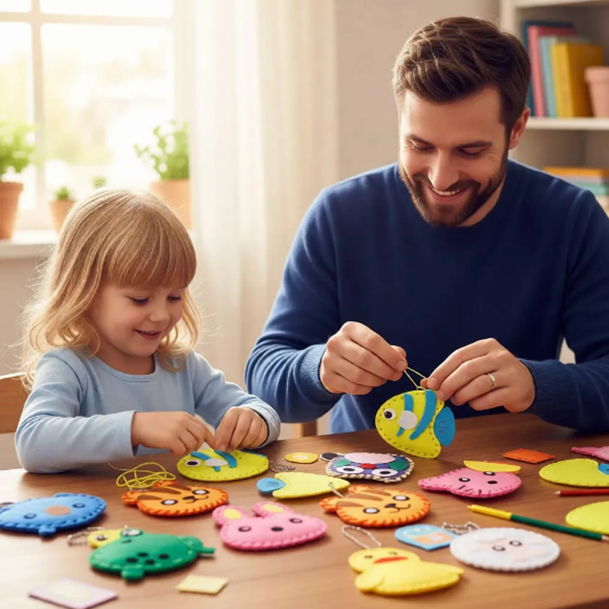 Filcowy zestaw rzemieślniczy do szycia dla dzieci DIY ozdoby edukacyjne