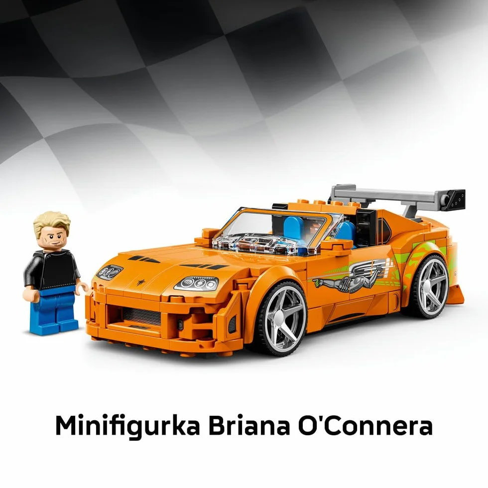 LEGO Speed Champions Szybcy i wściekli Toyota Supra MK4, zabawka konstrukcyjna dla chłopca lub dziewczynki, zestaw z zabawkowym samochodem sportowym, pomysł na prezent dla 10-latka 77260