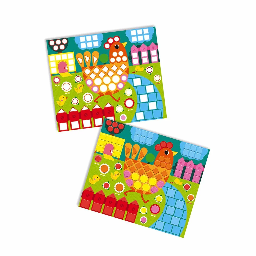 Janod Les Ateliers du Calme Creative Kit Animal Mosaics J07899