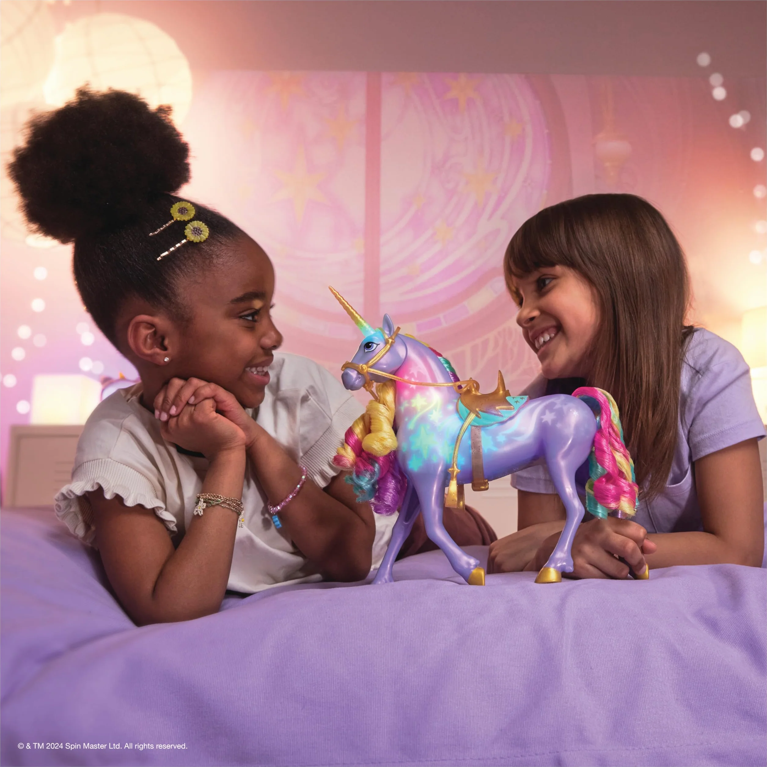 Unicorn Academy - The School of Unicorns - Wildstar Function Unicorn 28 Cm - Interaktywny jednorożec Dźwięki, piosenki i światła - Zabawki inspirowane Unicorns School Series - Zabawka dla dzieci od 4