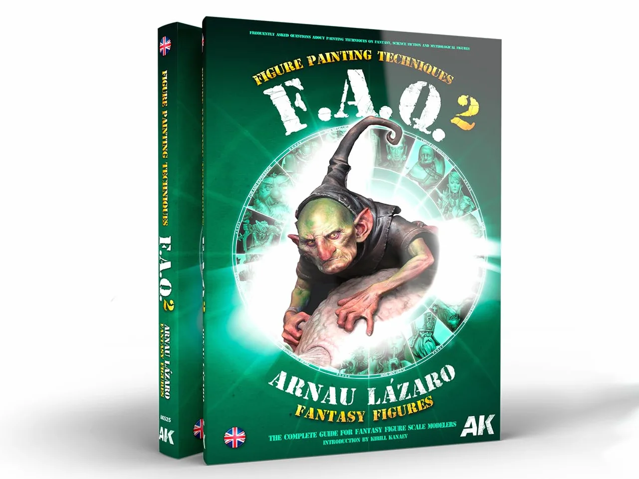 AK Book AK525 FAQ 2 figurki fantasy techniki malowania autorstwa Arnau Lázaro (320 stron) (EN)
