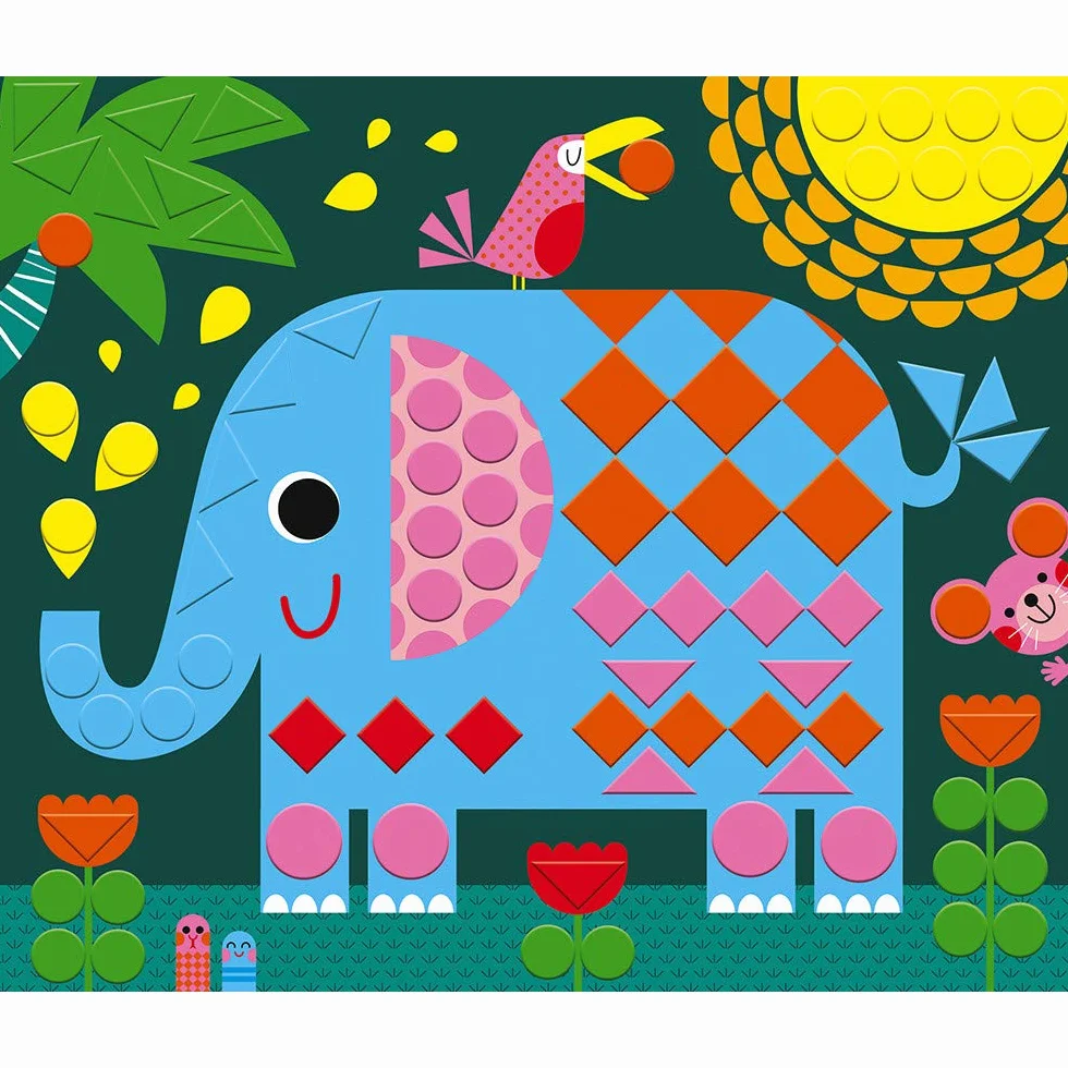 Janod Les Ateliers du Calme Creative Kit Animal Mosaics J07899