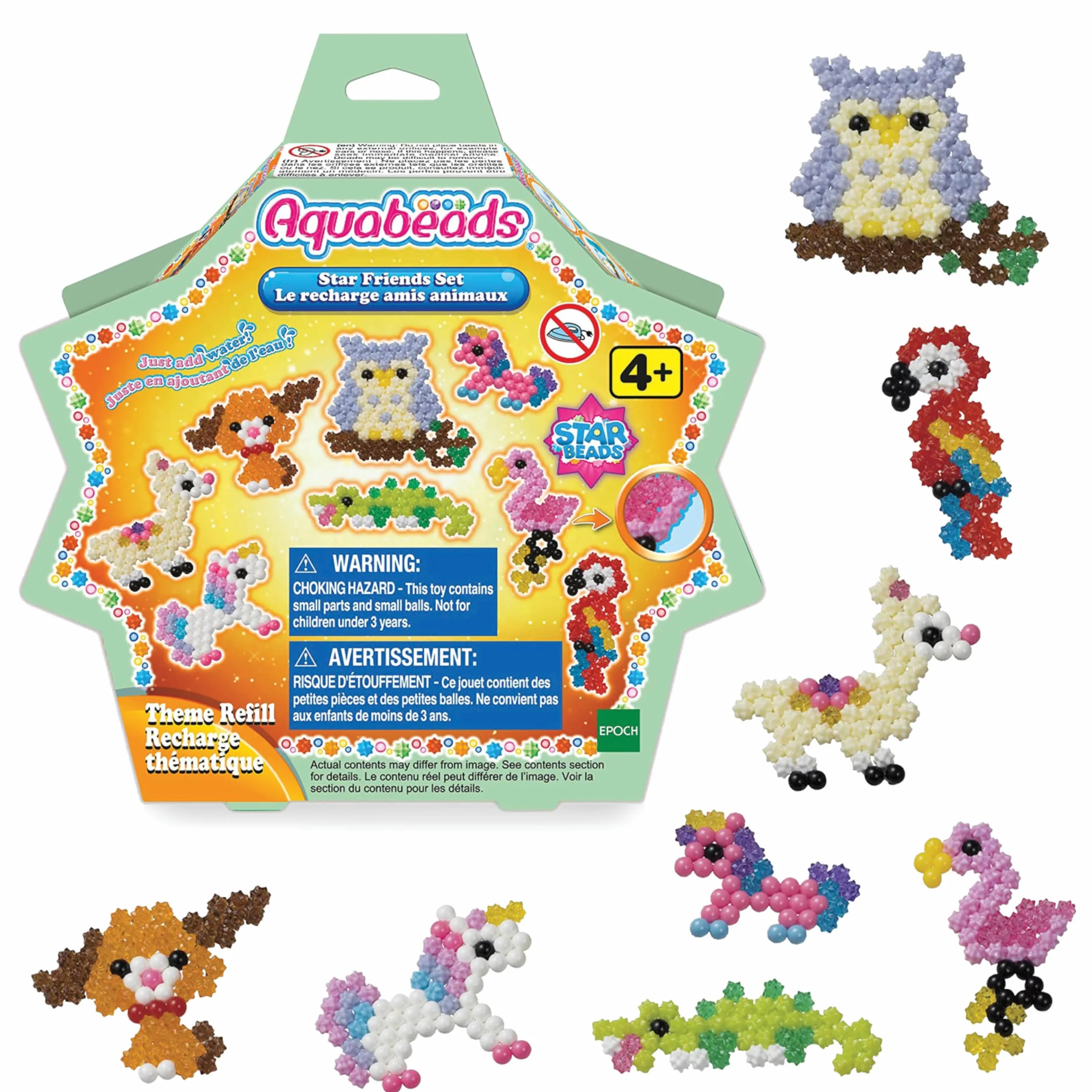 Aquabeads Star Beads Kolorowe Koraliki 600 Elementów 31602