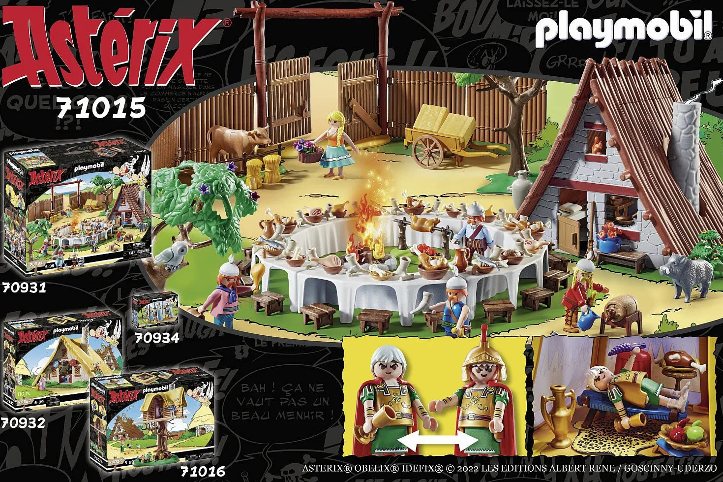 PLAYMOBIL Asterix 71015 Asterix: Namiot dowódcy z generałami, od 5 lat