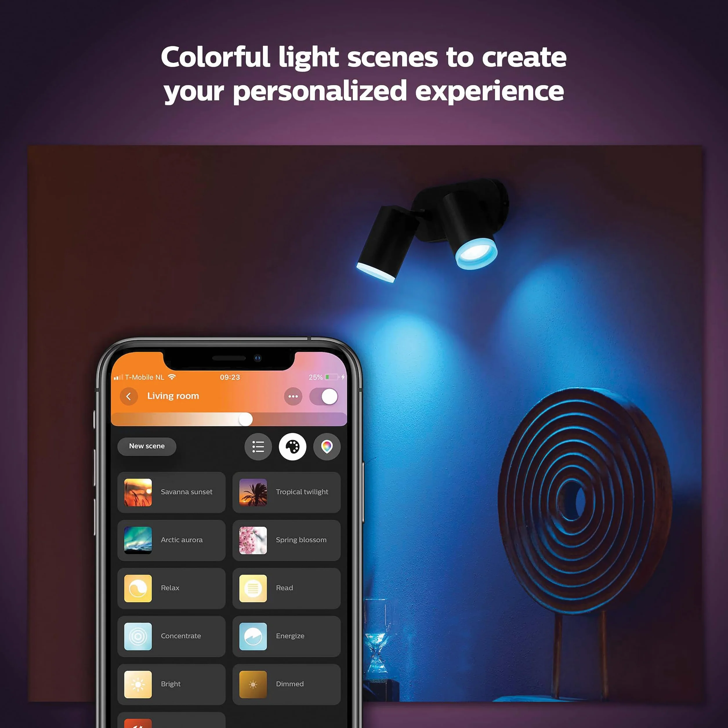 Philips Hue Ceiling Light, Black