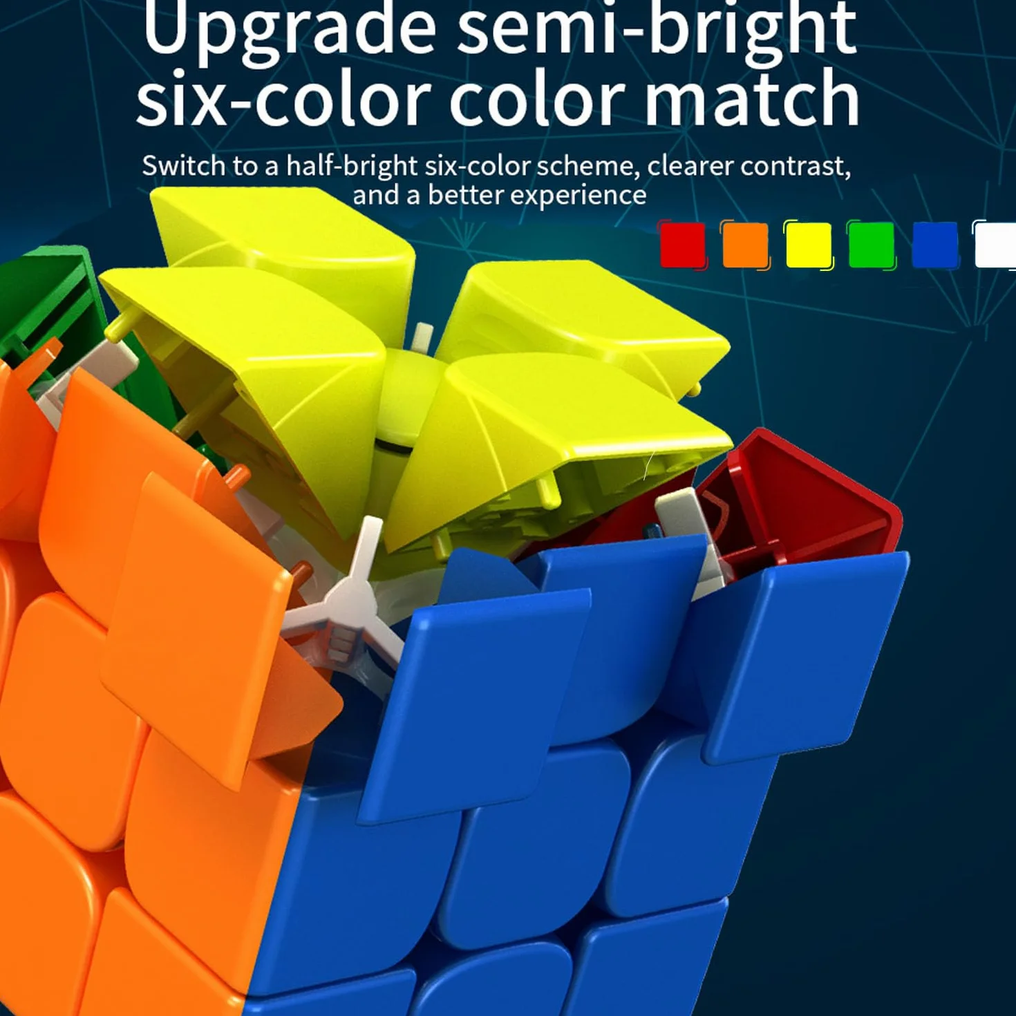 Speed Cube, Moyu RS3M 2020, 3 x 3 Speed Cube, magnetyczna kostka do prędkości, puzzle dla dzieci, dorosłych, chłopców, dziewczynek, prezent