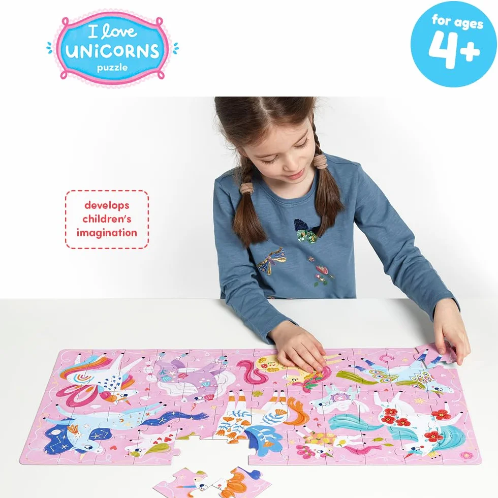 I Love Unicorns Puzzle 4+ Floor Puzzle