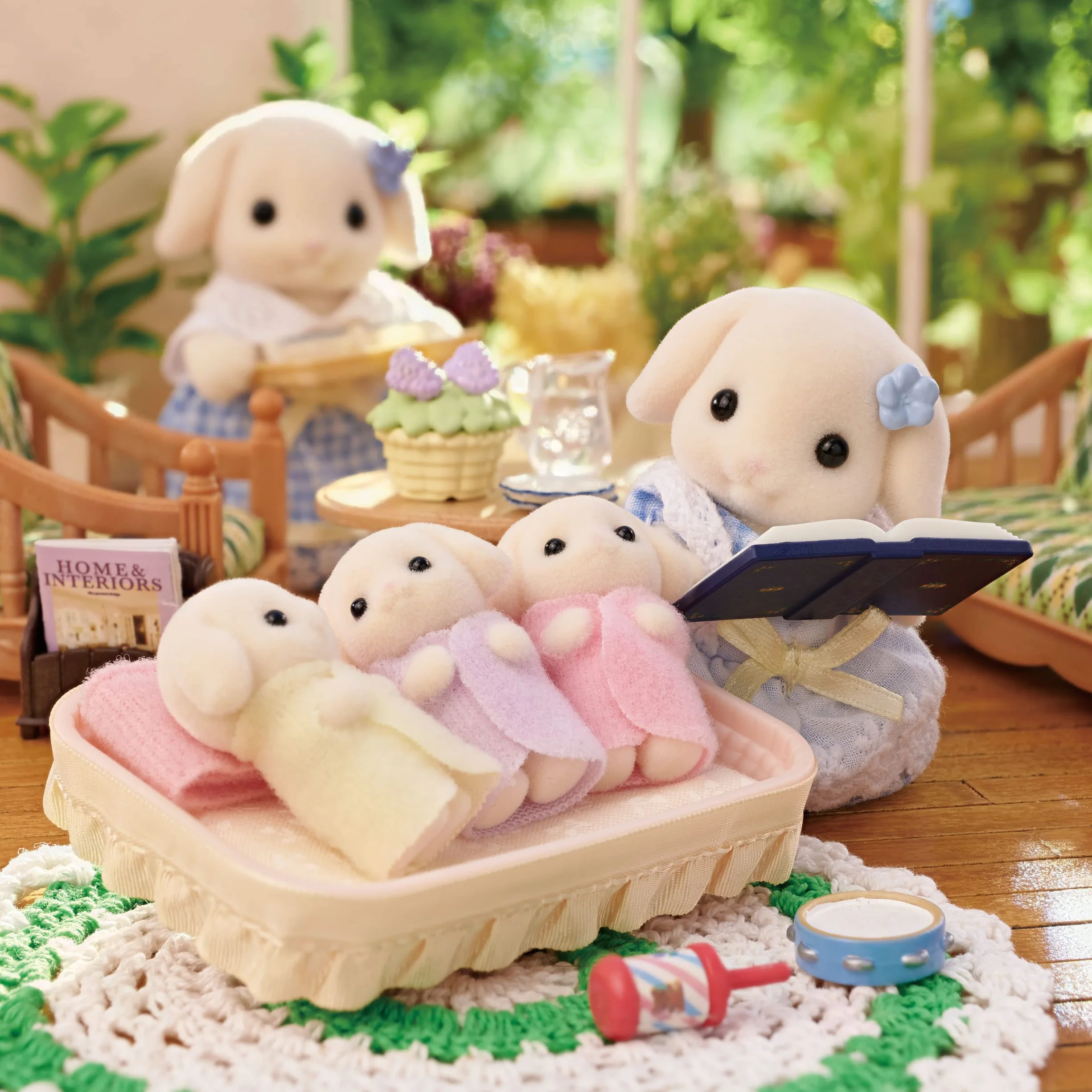 Sylvanian Families - 5735 Flora Rabbit Family - Figurki i akcesoria