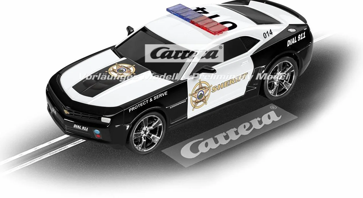 Carrera 20064031 Carrera GO!!! 2015 Chevrolet Camaro ZL1 Szeryf tory wyścigowe i licencjonowane wyścigówki do 2 graczy dla chłopców i dziewcząt od 6 lat i dorosłych