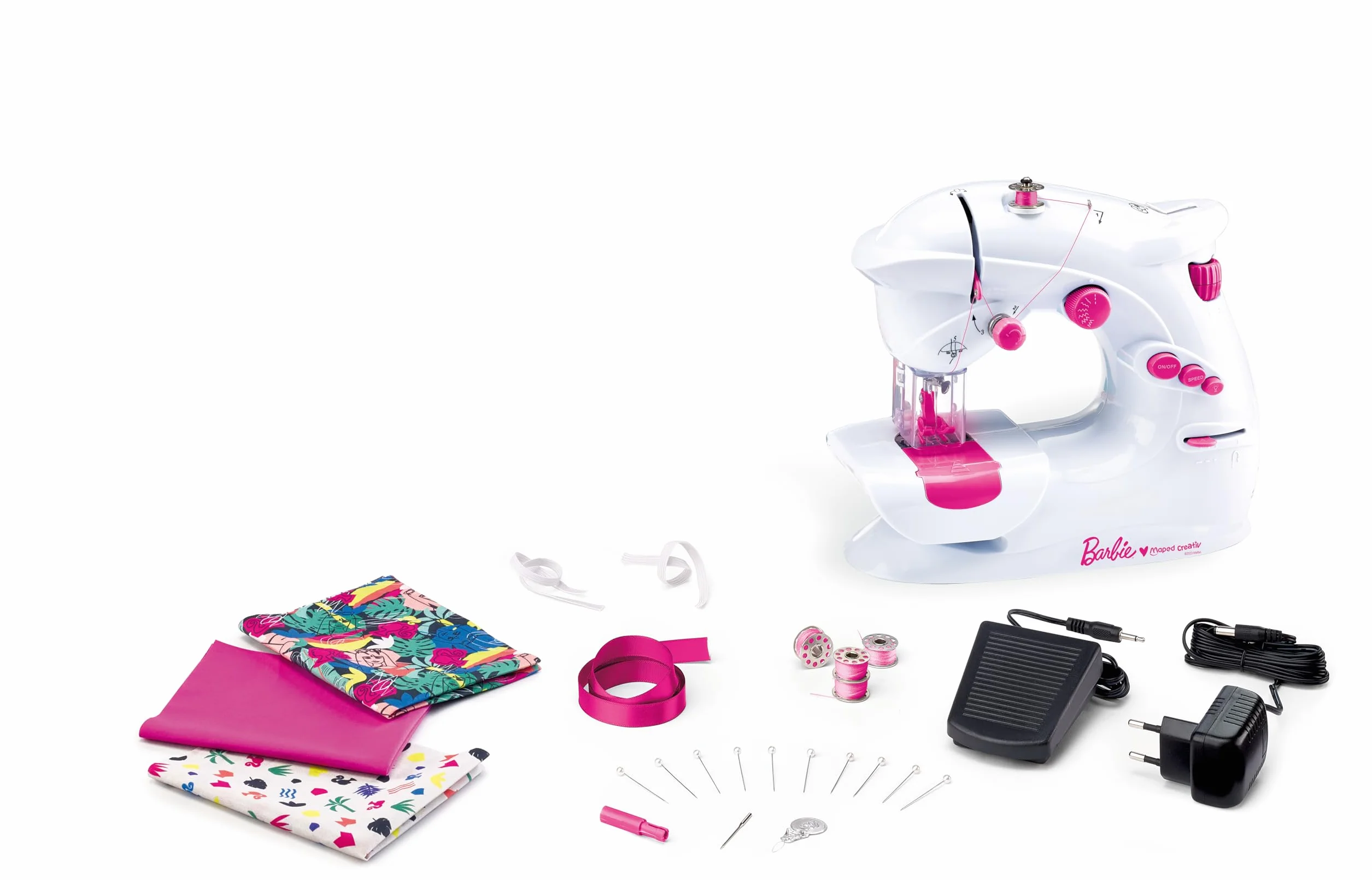 Maped Creativ warsztat krawiecki Barbie – rękodzieło dziecięce – kompletny zestaw do 4 projektów mody – od 8 lat