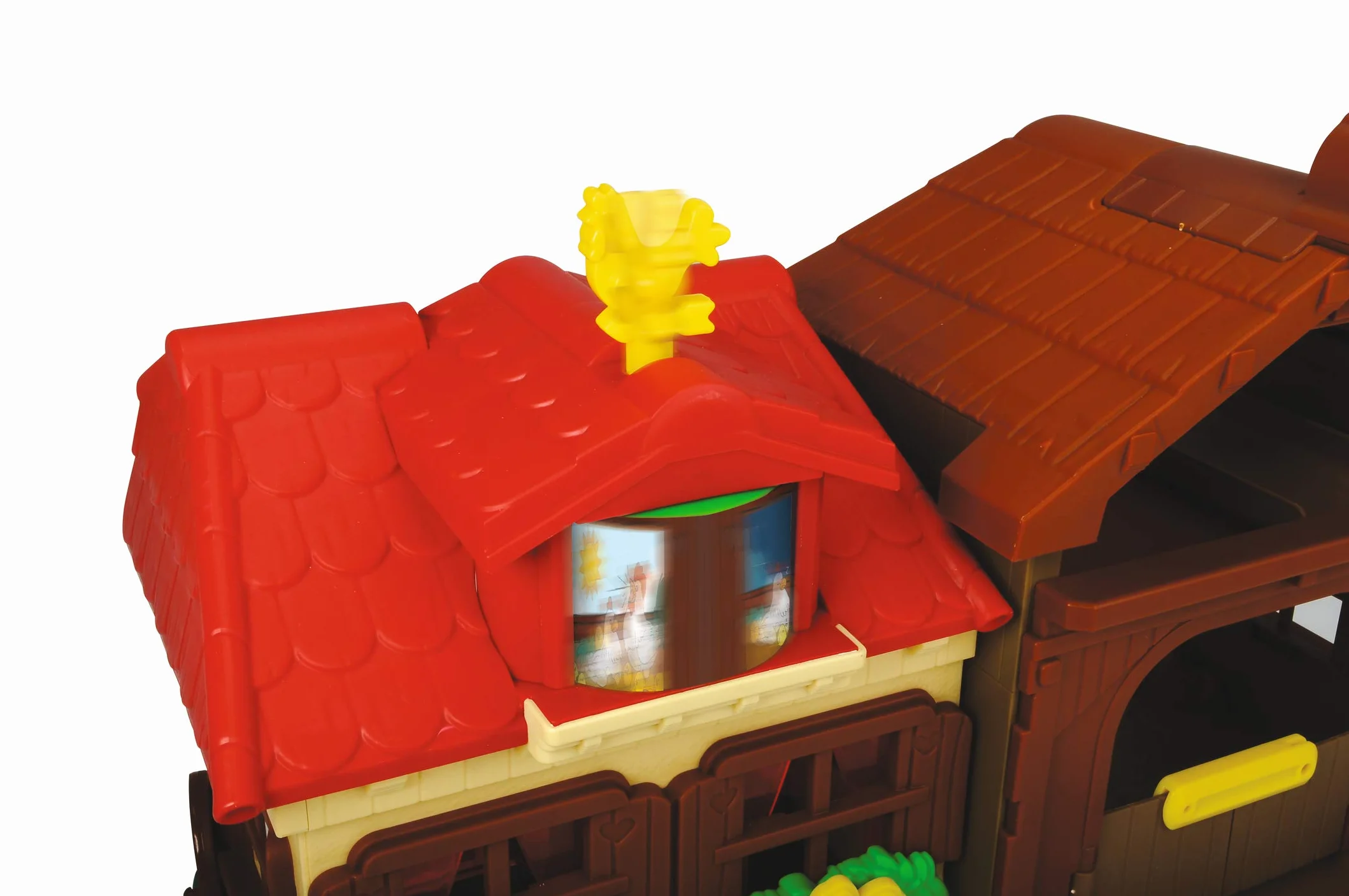 Dickie Toys 203818000 Happy Farm House, przygoda w gospodarstwie rolnym, zestaw dla dzieci od 1 roku życia, traktor, ze zwierzętami, światło i dźwięk