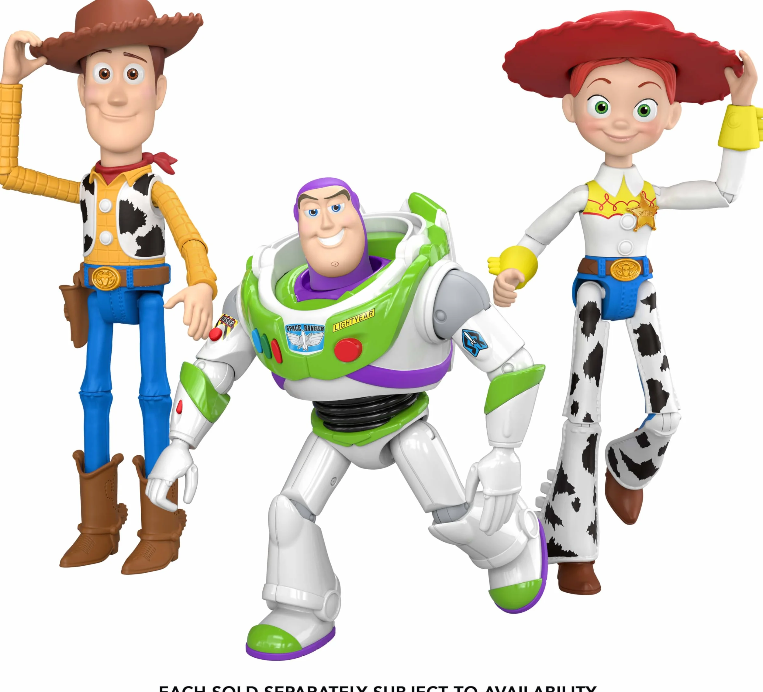 Mattel Disney Pixar Toy Story 5 PlayScale Chudy Figurka (ok. 23 cm), Kowboj szeryf, 14 punktów ruchu, zdejmowany kapelusz, filmowy wygląd, zabawka dla dzieci 3+, JKV14