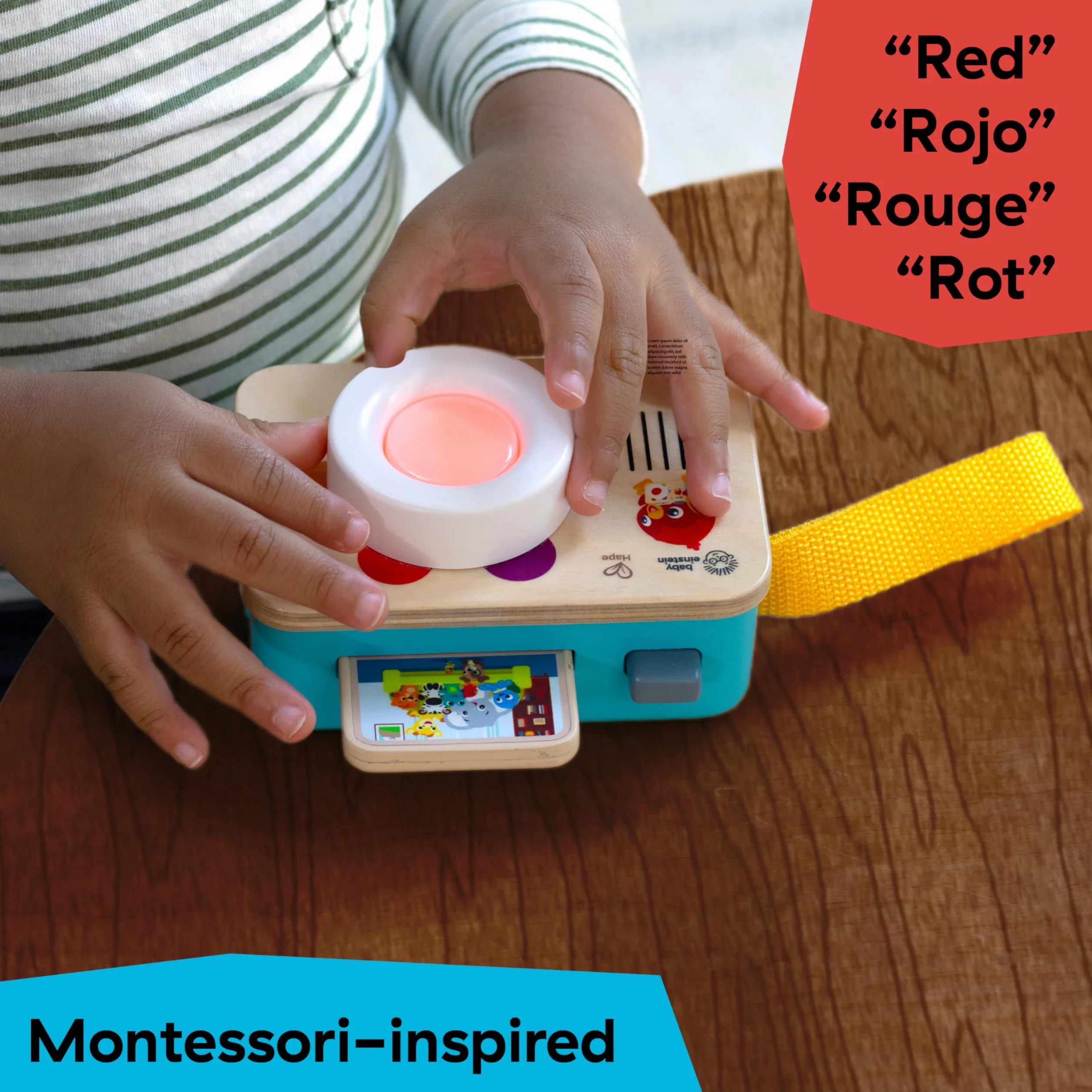 Baby Einstein + Hape, obiektyw do nauki aparatu do gier imitacyjnych, przez 6 miesięcy i więcej