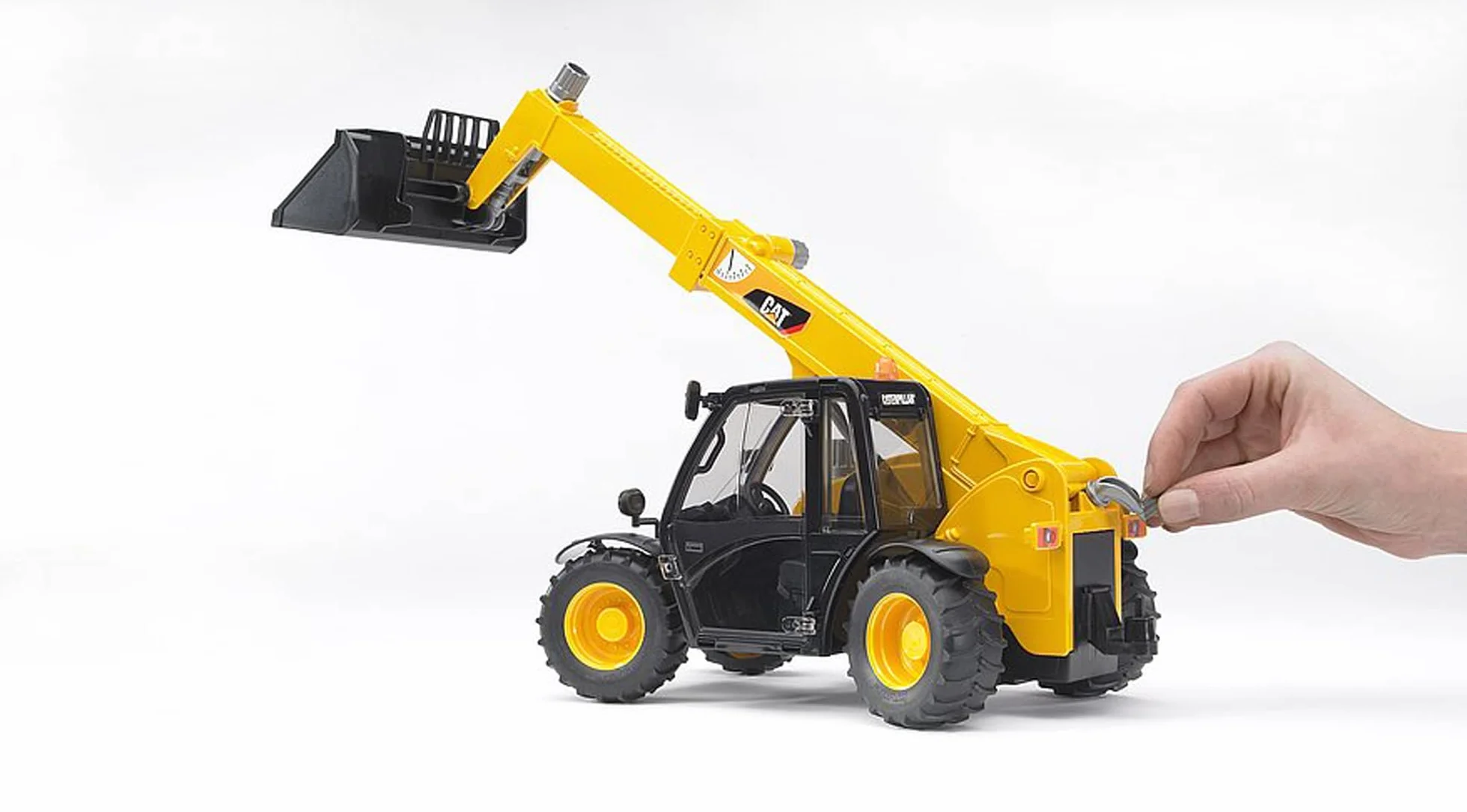 bruder 02141 - Ładowarka teleskopowa Caterpillar - 1:16 Pojazd budowlany, Plac budowy, Ładowarka, Zabawka