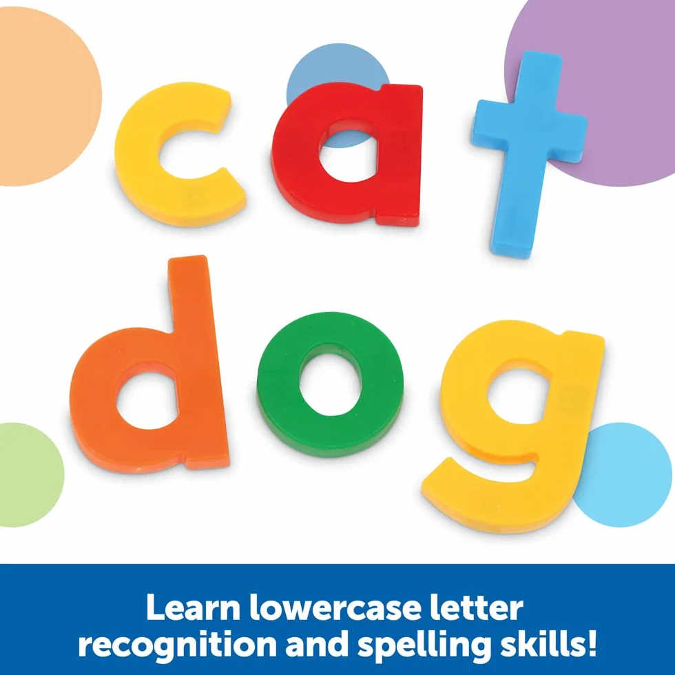 Learning Resources Jumbo Magnetyczny Male litery Listy 40-Kawałek Zestaw