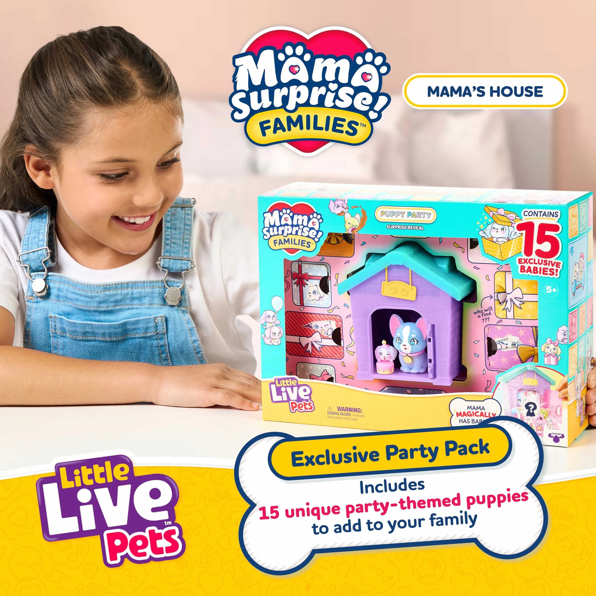 Little Live Pets Mama Surprise Families S1 Puppy Party Pk