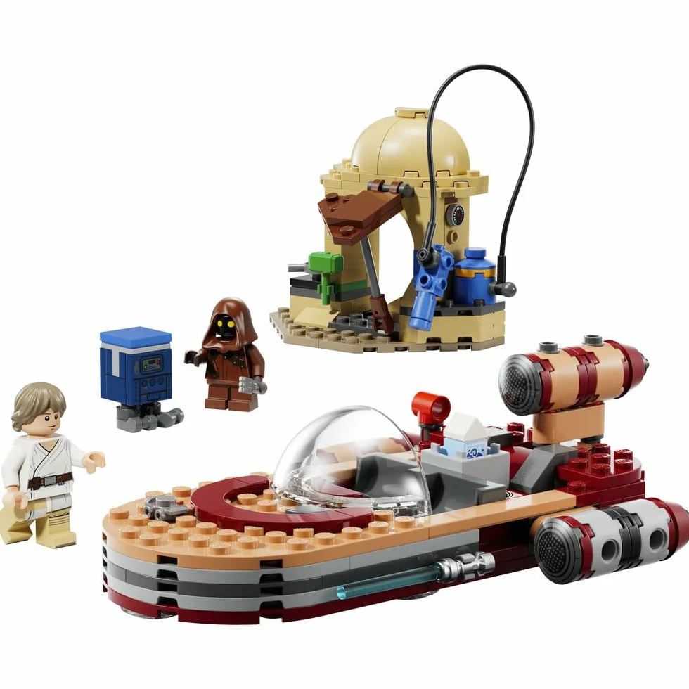 LEGO Star Wars 75420 SMART Play: Śmigacz Luke'a, interaktywna zabawka dla dziecka, zestaw kompatybilny z 1 x SMART Tagiem i minifigurką Luke'a Skywalkera - prezent dla dzieci od 6 lat i fanów