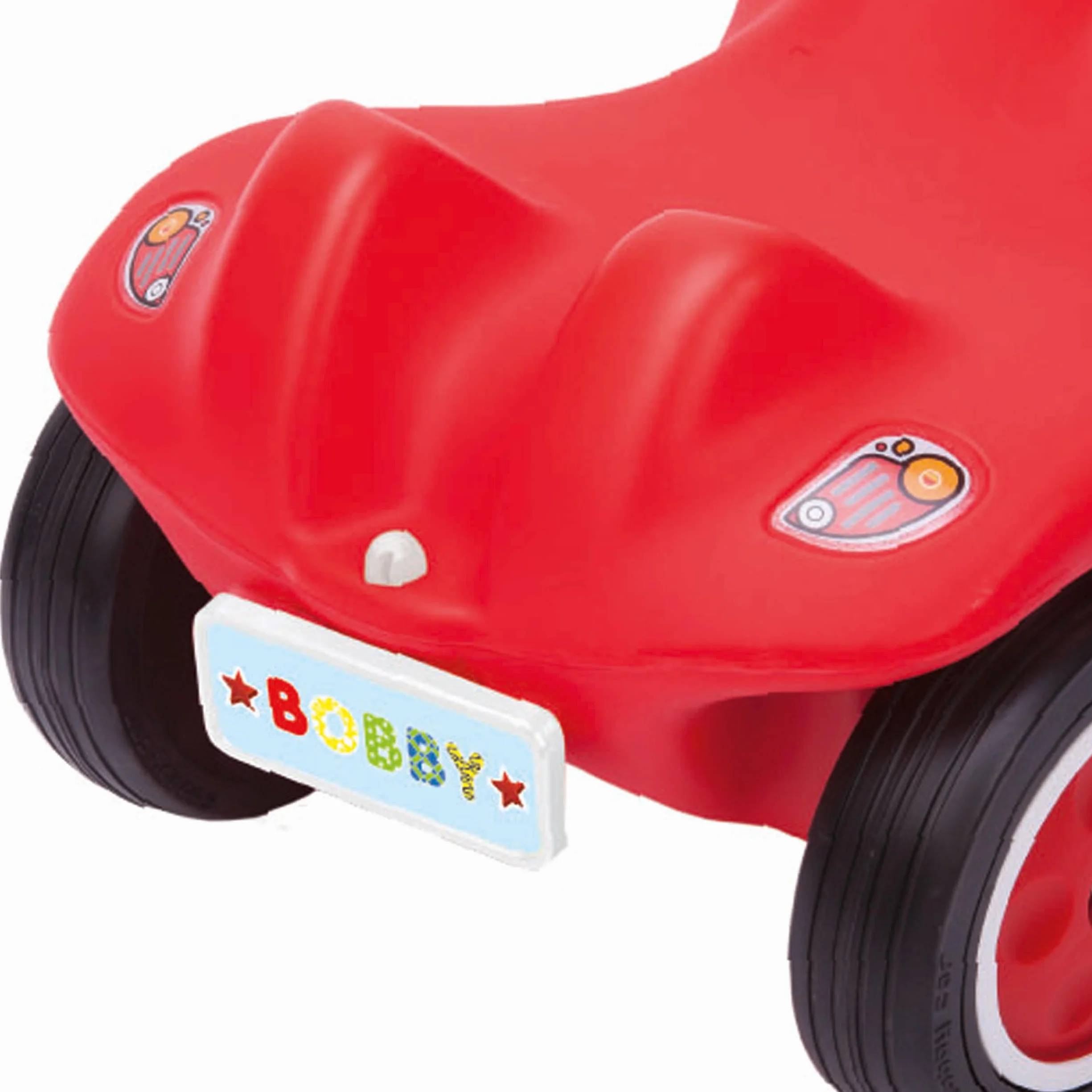 Big 800056486 Bobby Car Moja Tablica Rejestracyjna, Tabliczka na Nazwisko dla Pojazdu, z Naklejkami do Samodzielnego Wykonania, Wielokolorowa