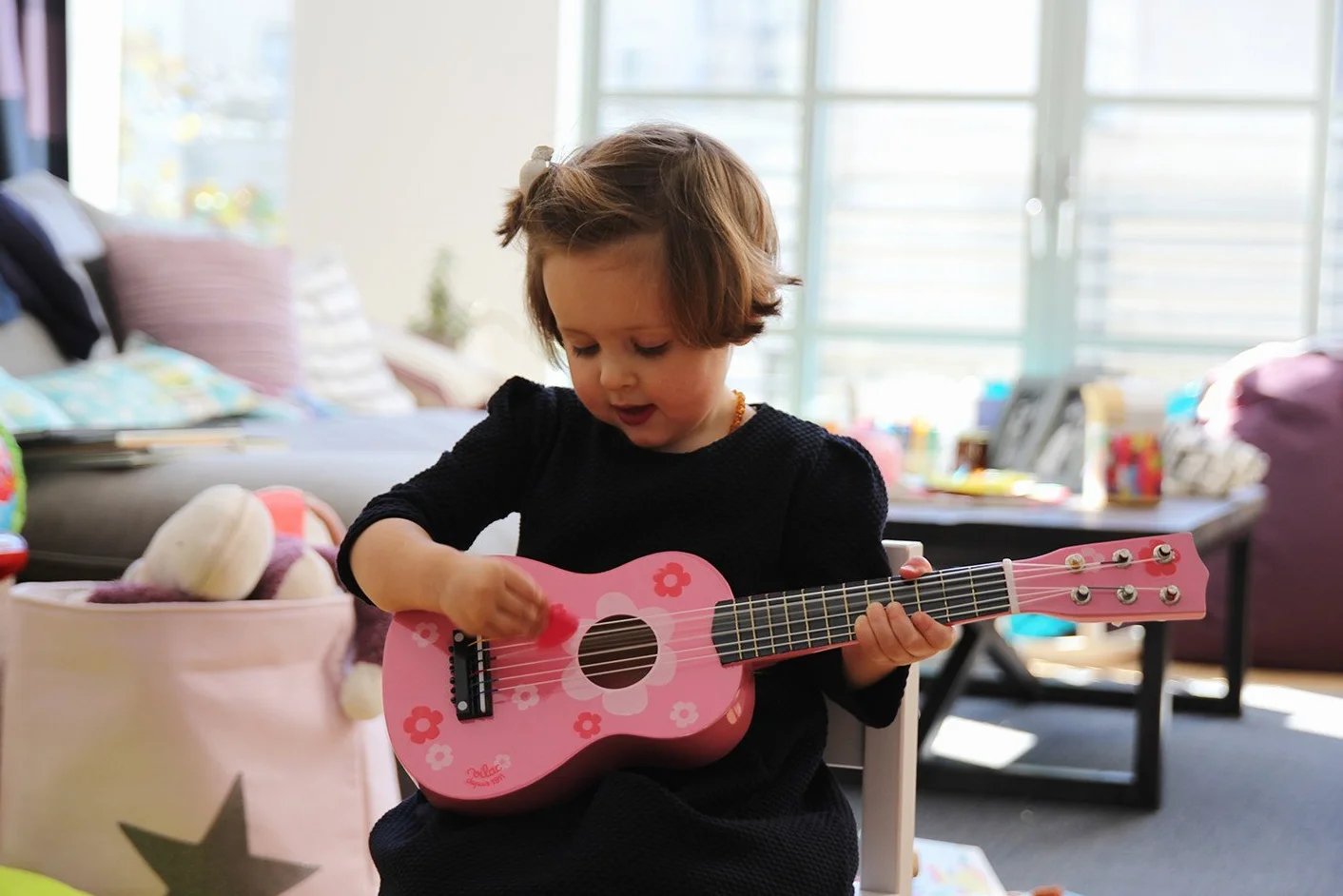 Vilac Różowa gitara
